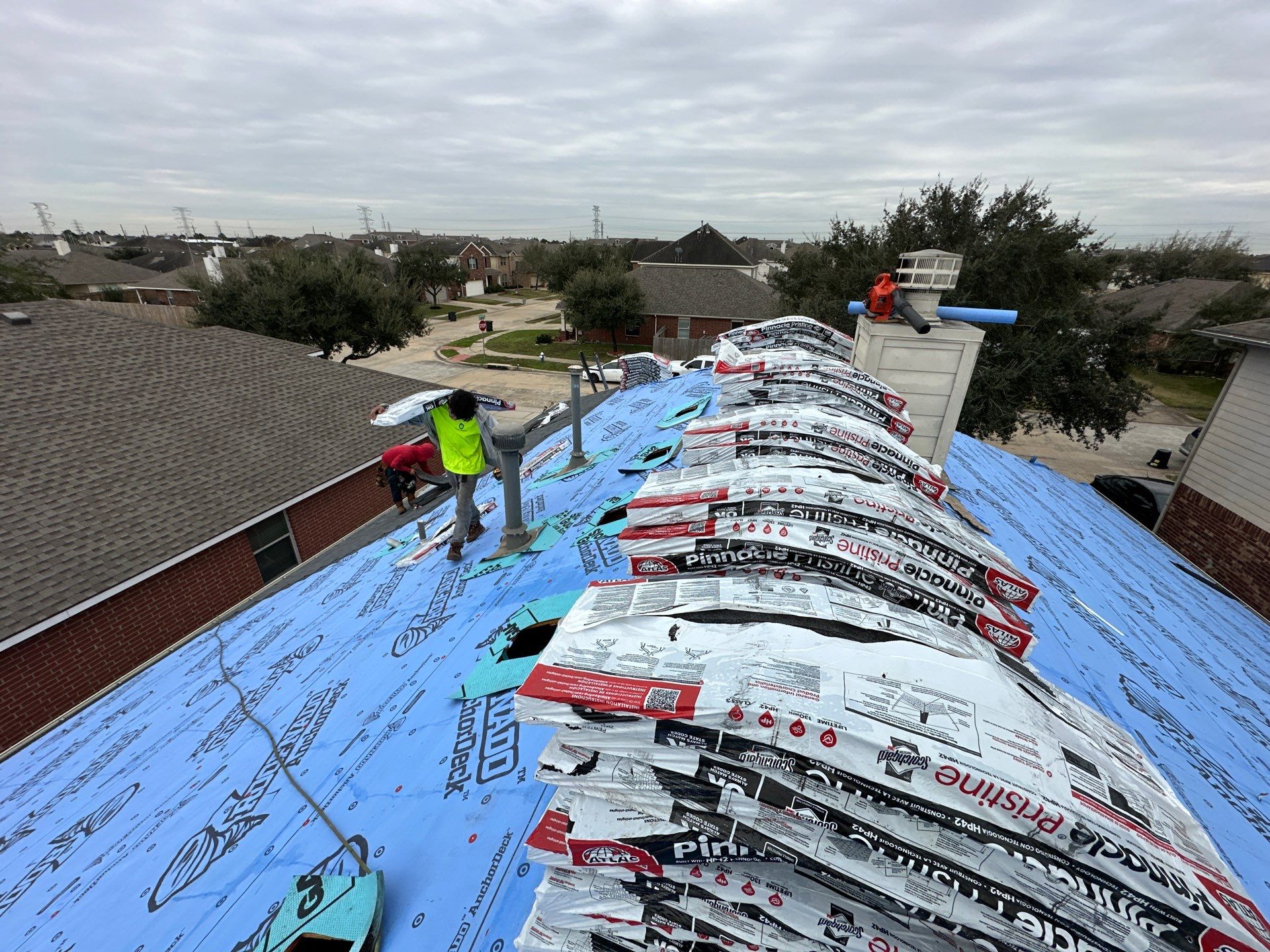 Project in Houston by Motion Roofing