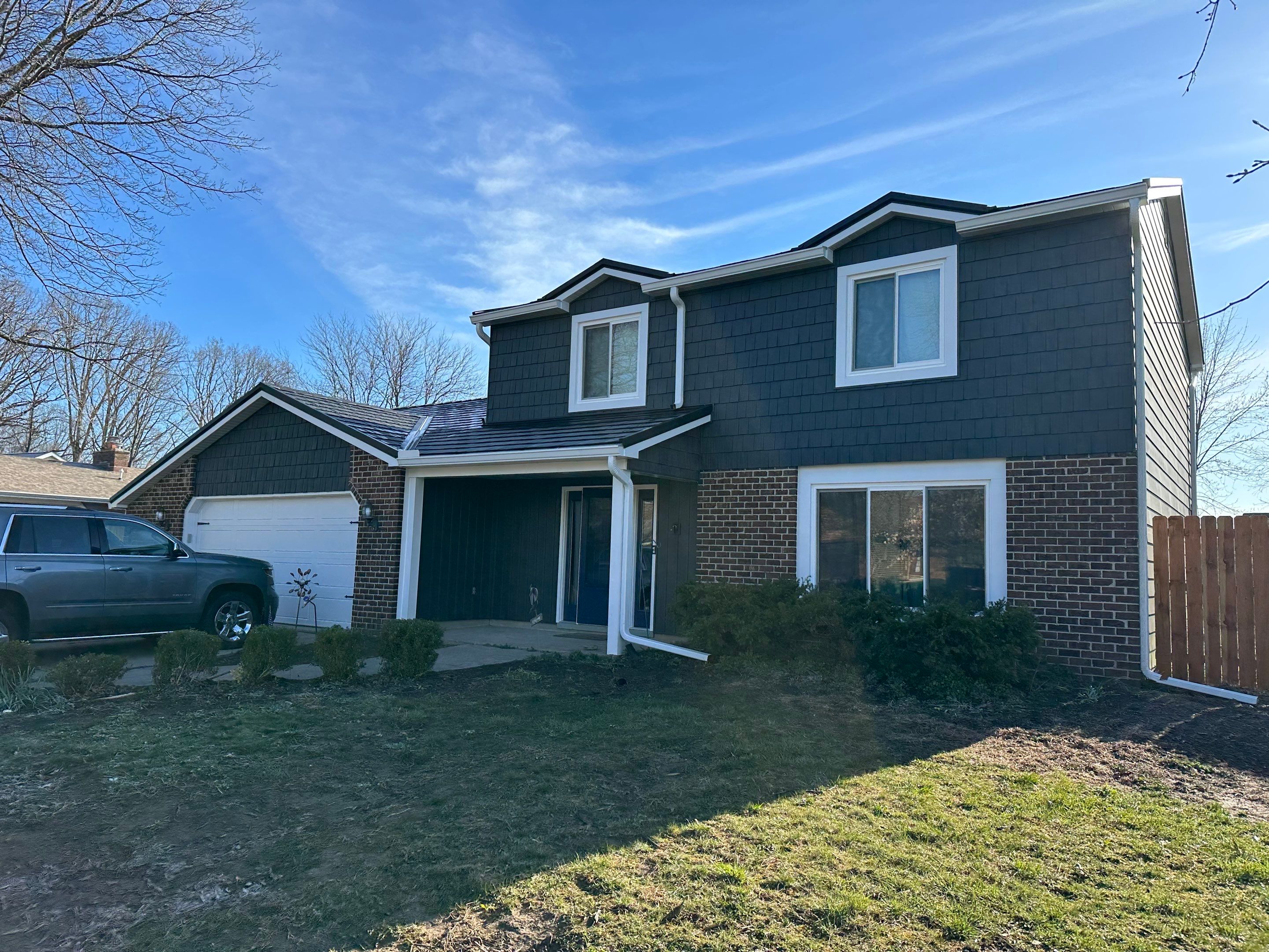 Full Exterior Home Transformation – Metal Slate Roof in Fort Wayne, IN by 4Ever Metal Roofing