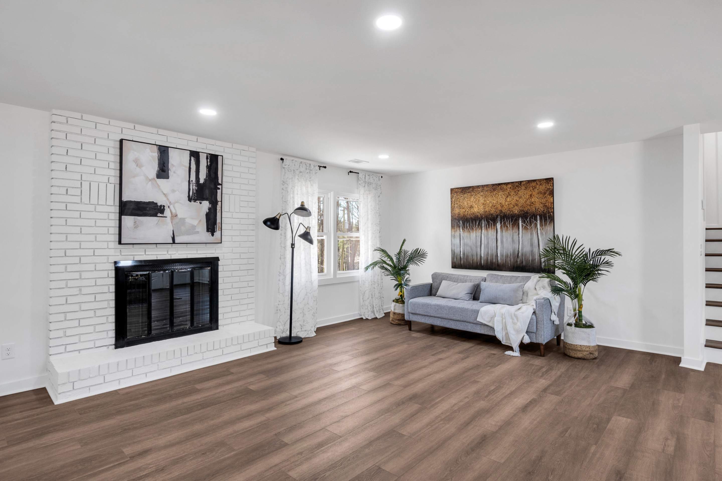 Complete Interior Home Renovation and Basement Finishing in Marietta by Swift Home Renovations 