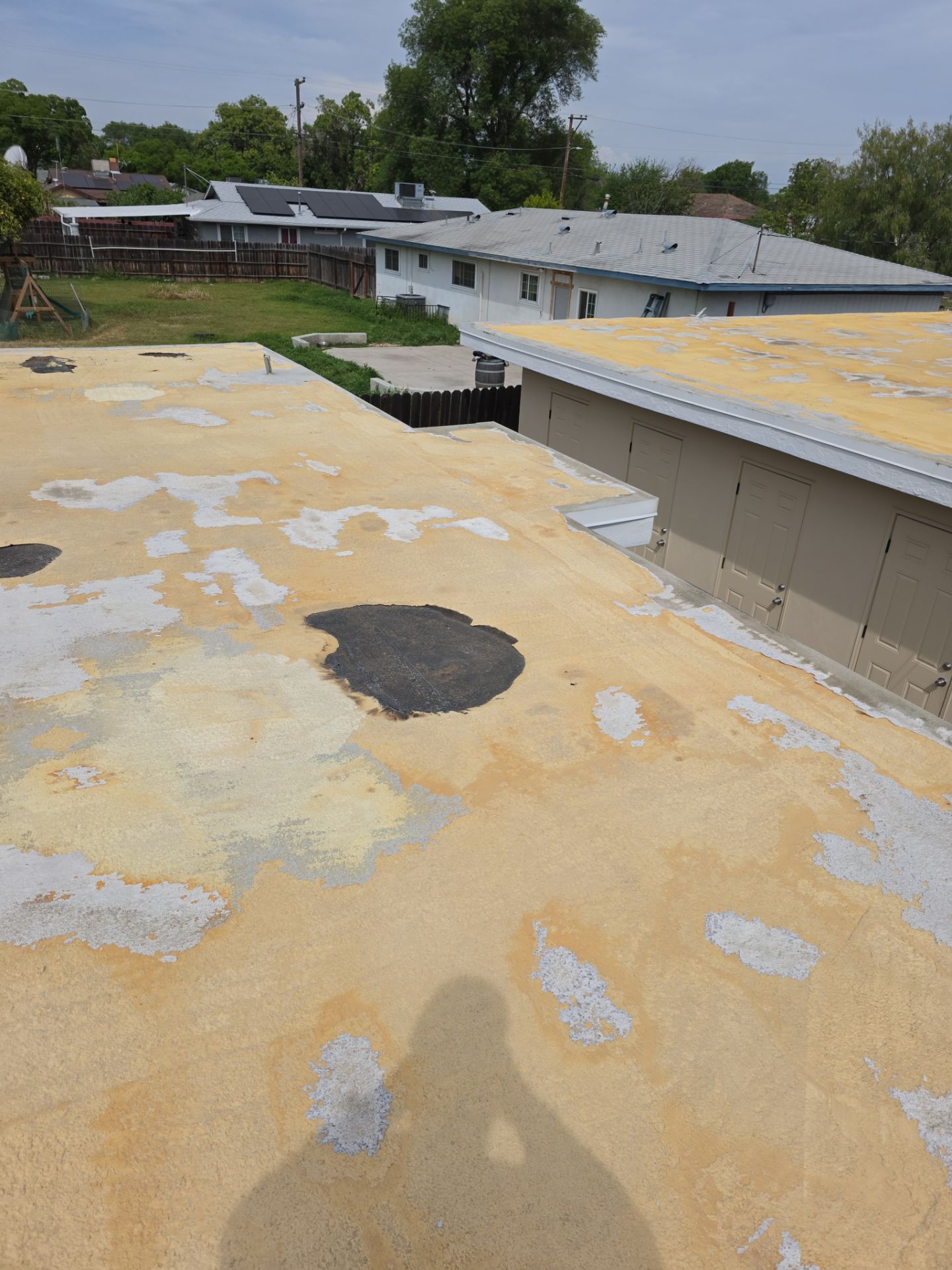Foam Refurbish using Conklin Benchmark/PUMA XL coatings and spray foam by Straight Edge Roofing Inc