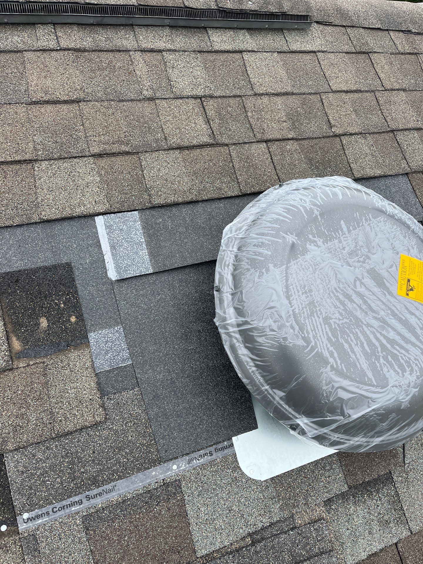 Hail Damage using Owen's Corning Duration (Lifetime) Shingles by Roof Repair Services LLC