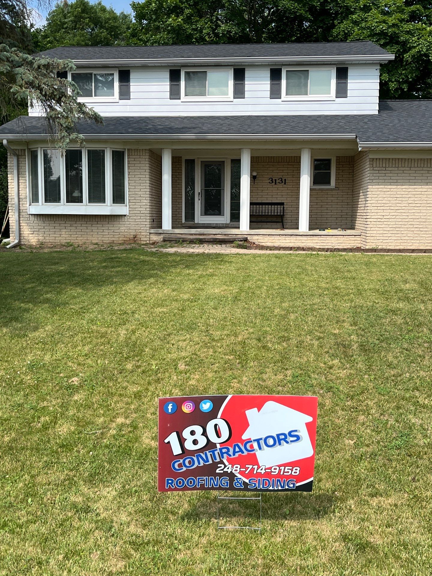 Siding Replacement using Ascend Laguna Blue by 180 Contractors