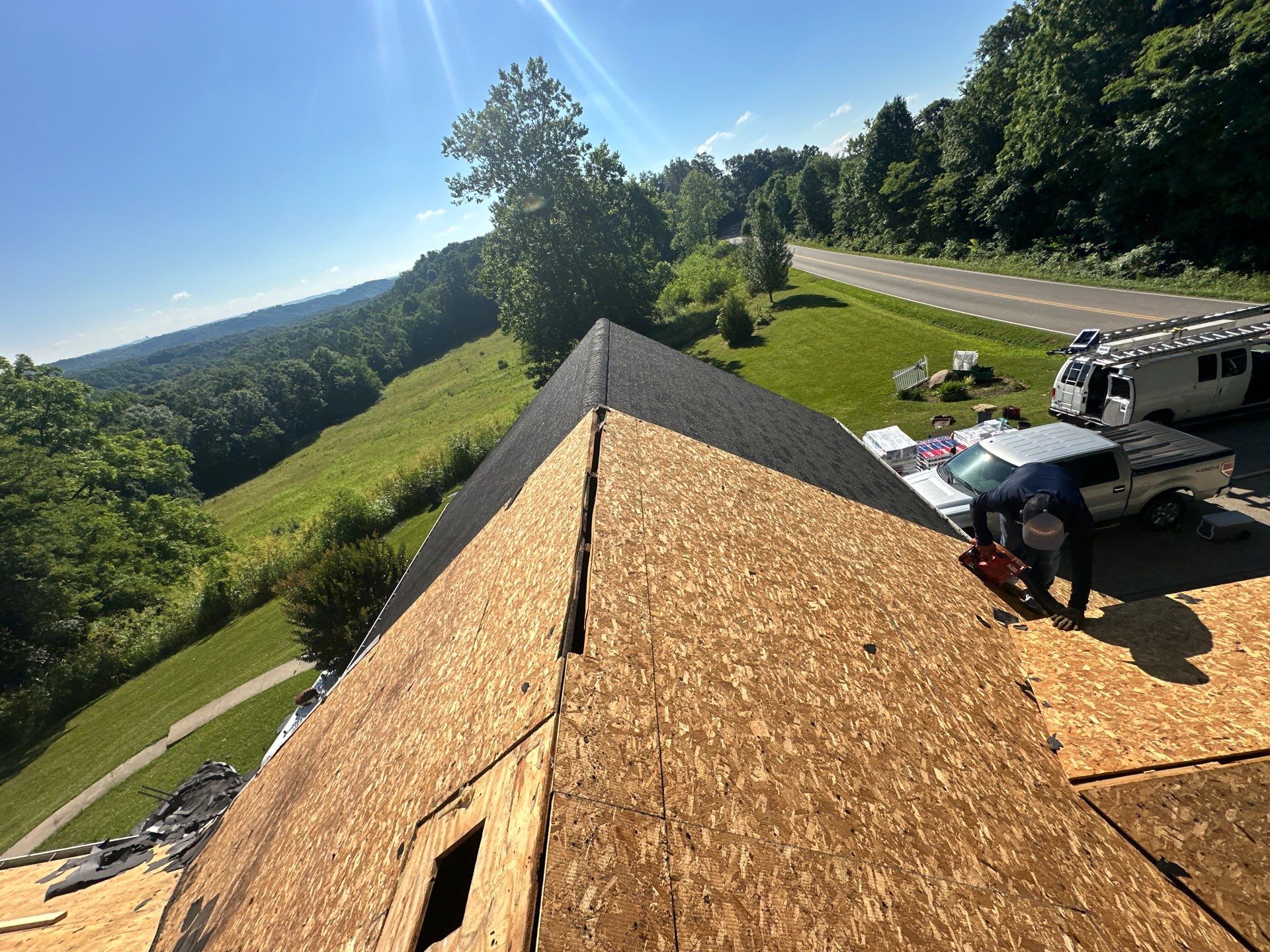 Residential Roofing Installation using Timberline HDZ Shingles - Charcoal by RoofX 