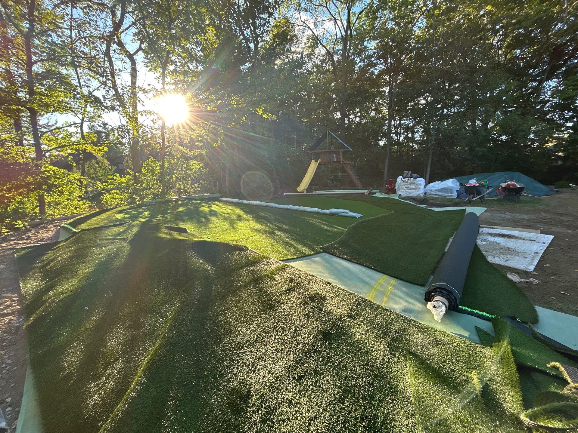 Custom Synthetic Backyard Dream in Cincinnati by Southwest Greens Midwest