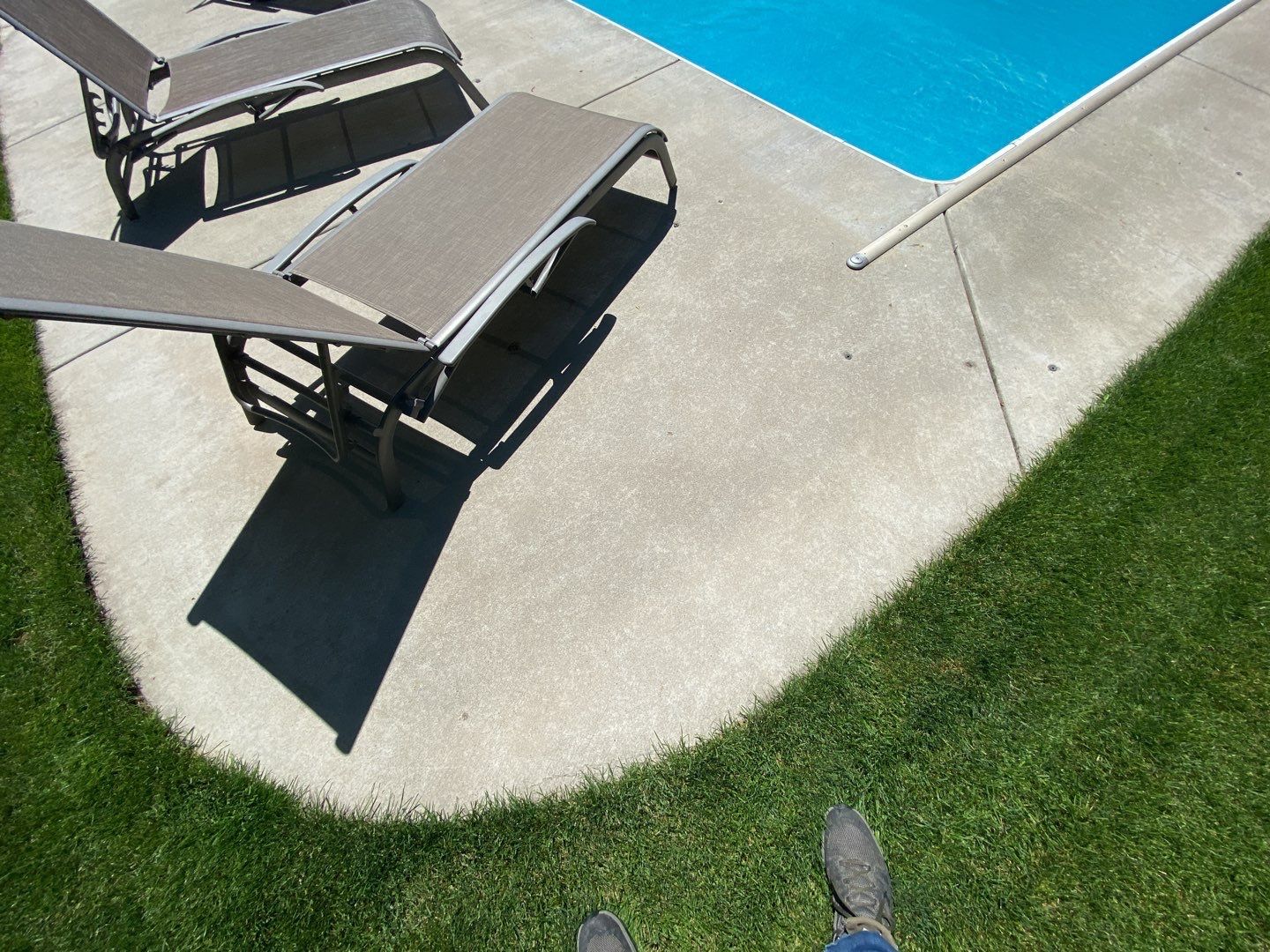 Pool Deck Transformation using Slate Stone by Croc Coatings, LLC
