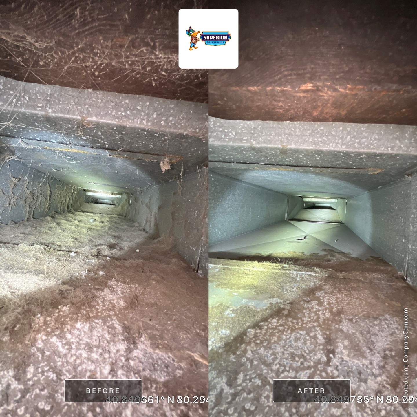 Air Duct Cleaning With a Vacuum Truck in Ellwood City, PA by Superior Air Duct Cleaning