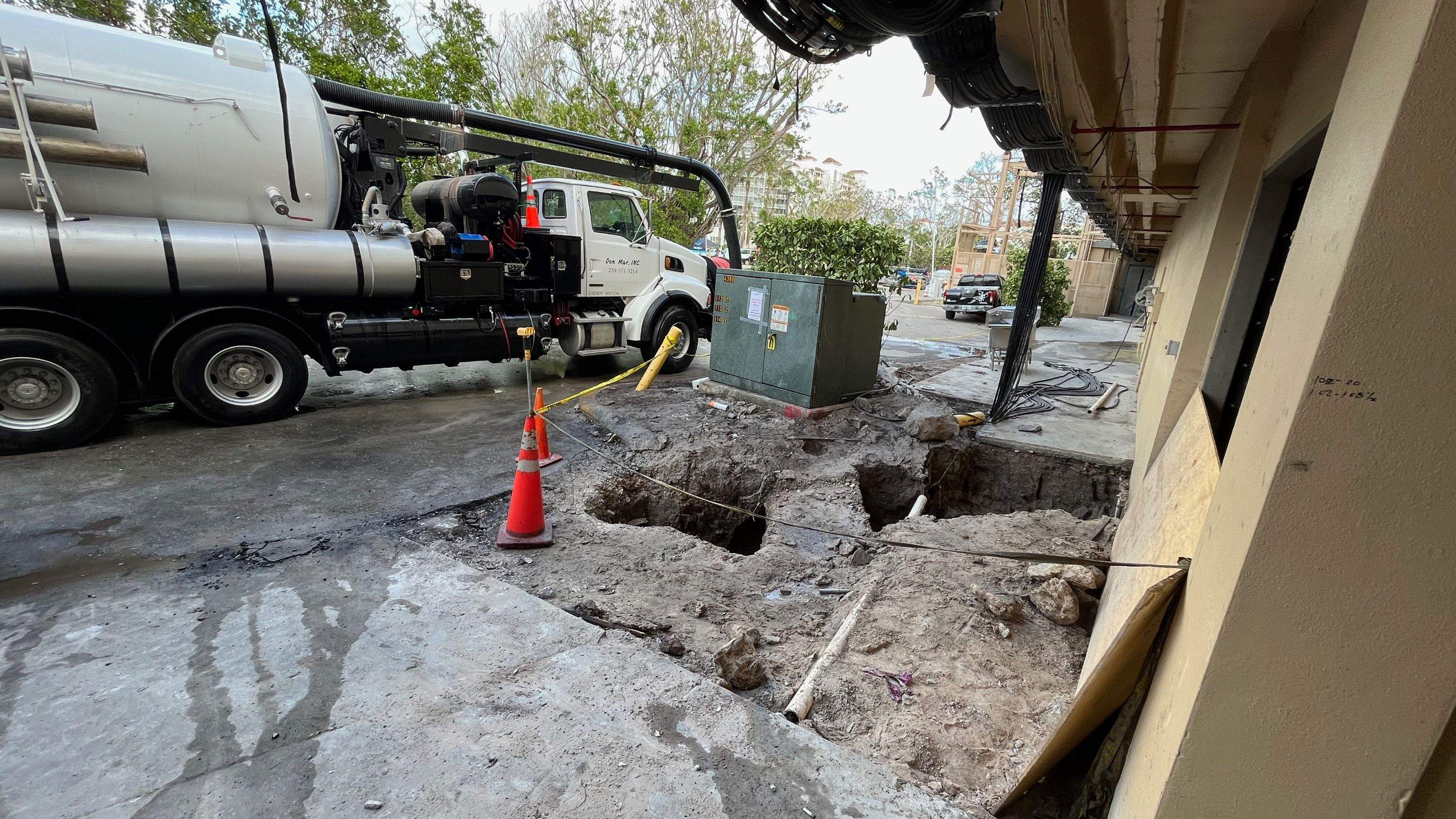Ritz-Carlton North Service Road Daylighting by Don Mar, Inc. Storm Water Solutions