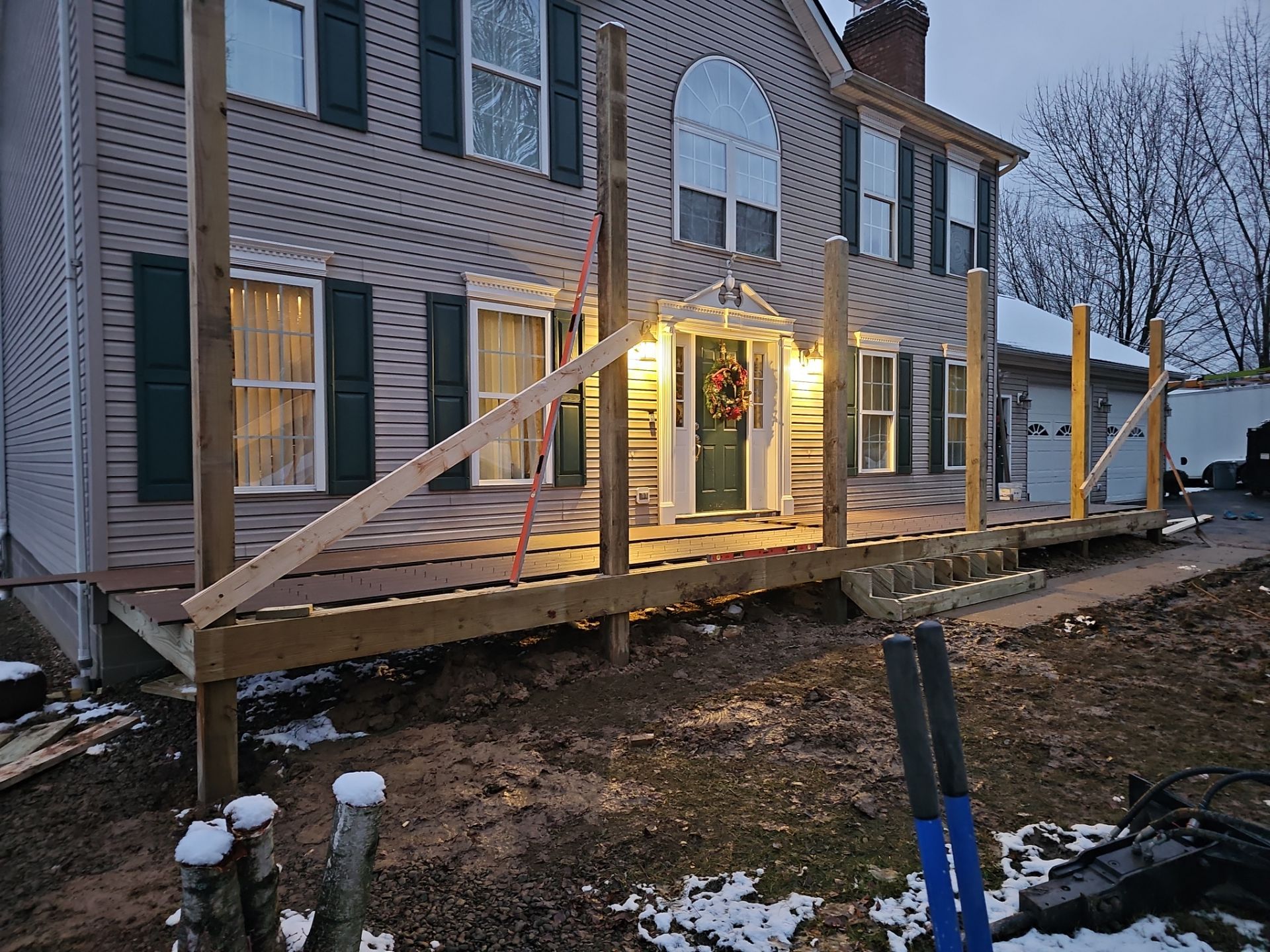 Porch by Cousins Roofing Siding & Decks