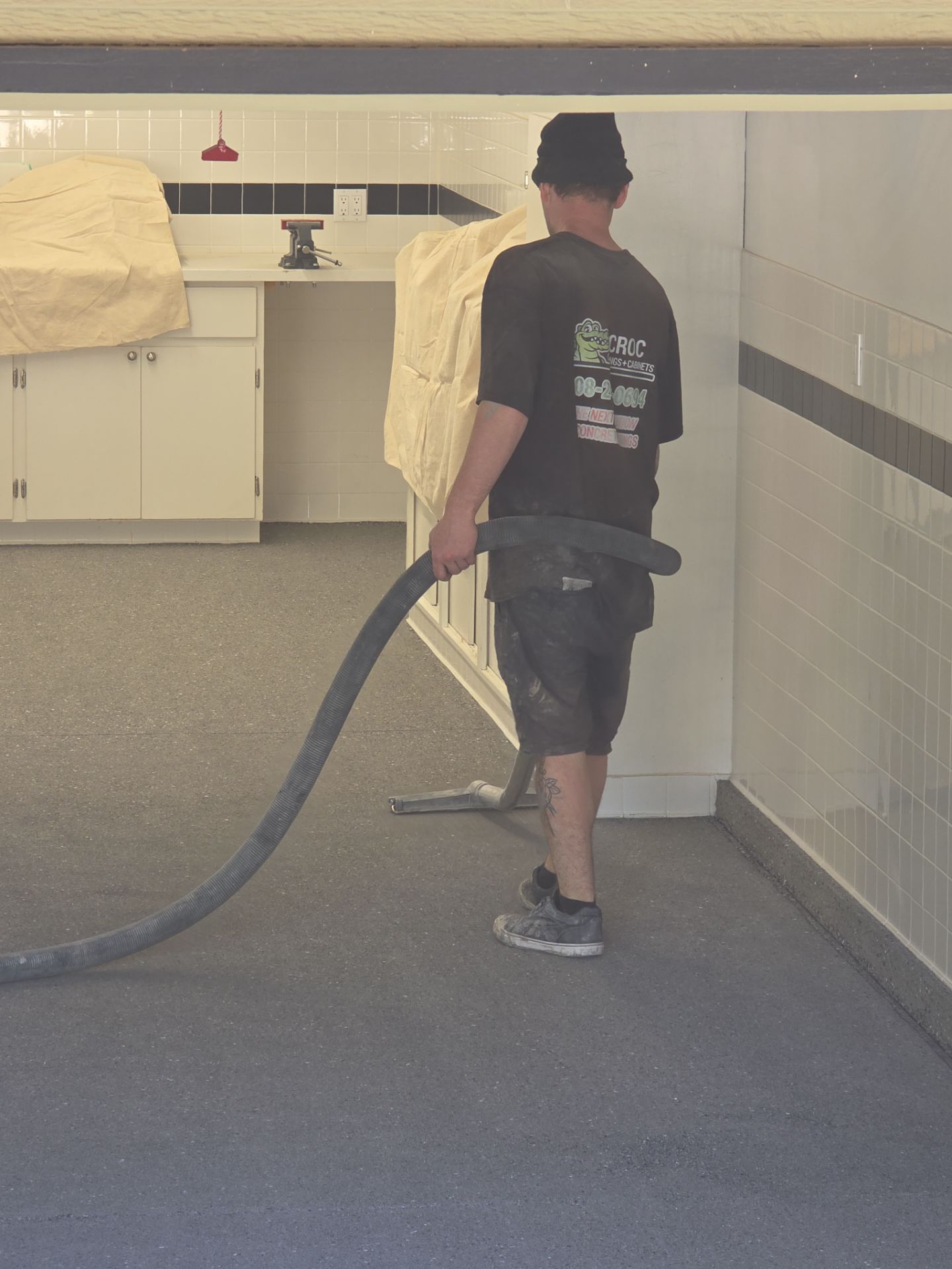 Spokane Garage Floor Transformation Using Slate Hybrid Polyurea Coating by Croc Coatings, LLC