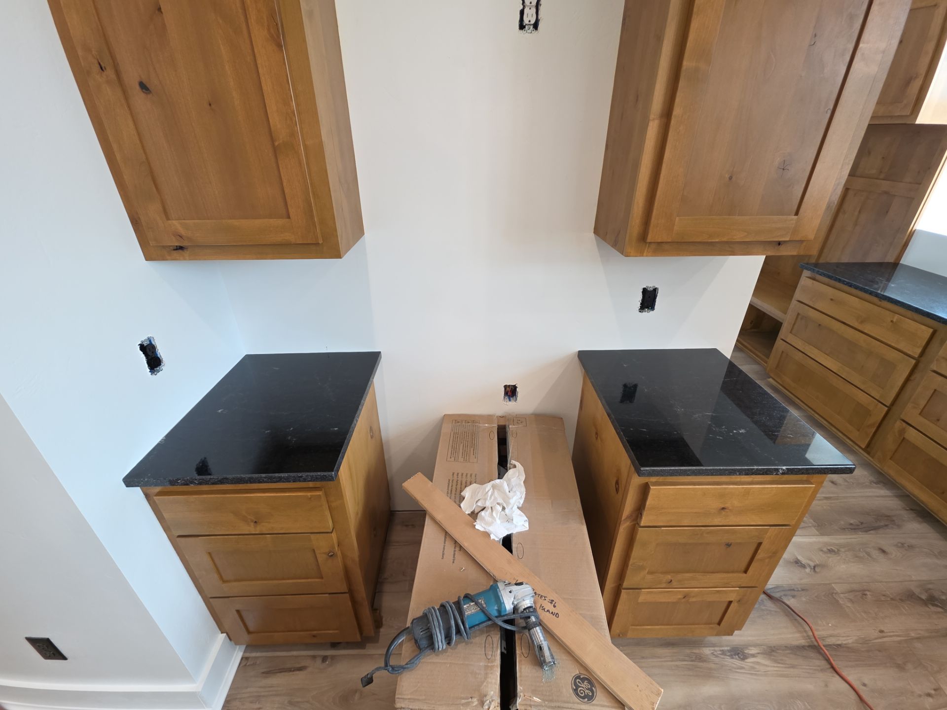 Residential Black Granite Countertop Installation in Sulphur by TNT Countertops