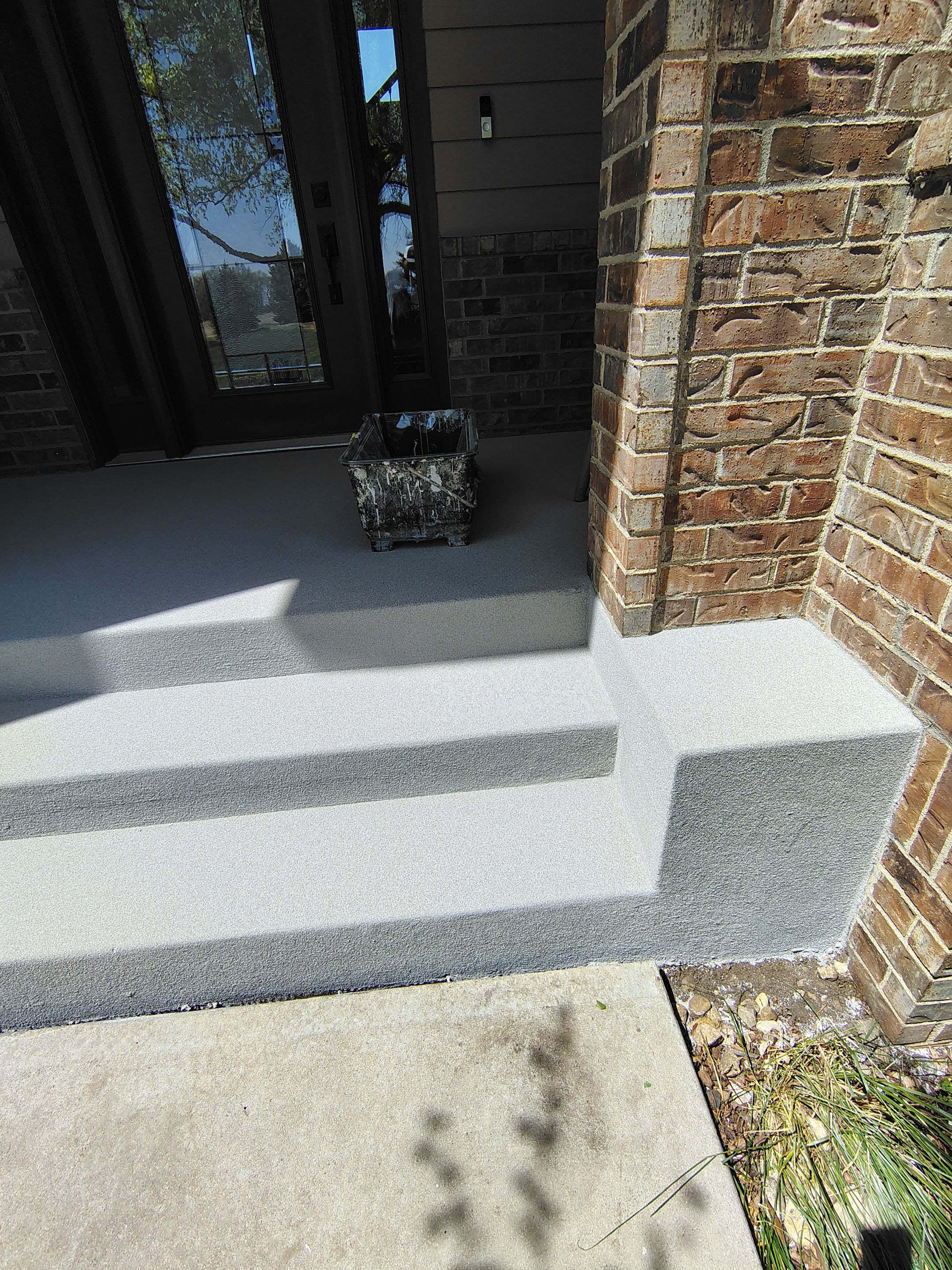 Front Porch Concrete Coating and Restoration in Harrisburg by Select Painting, Coatings & Garage Cabinets