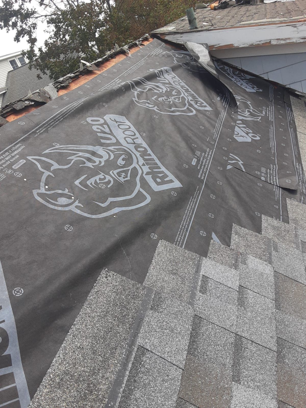 Residential Roofing Installation using Owens Corning TruDefinition Quarry Gray by A Plus Exterior