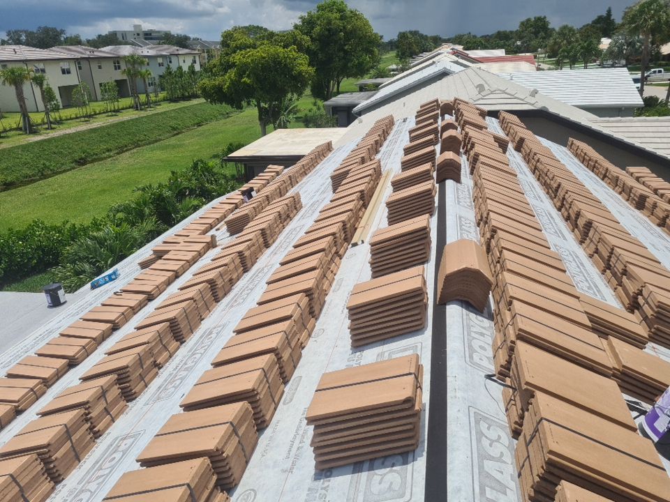 Residential Roofing Installation using Eagle Roofing Tile by BLUES BROTHERS ROOFING
