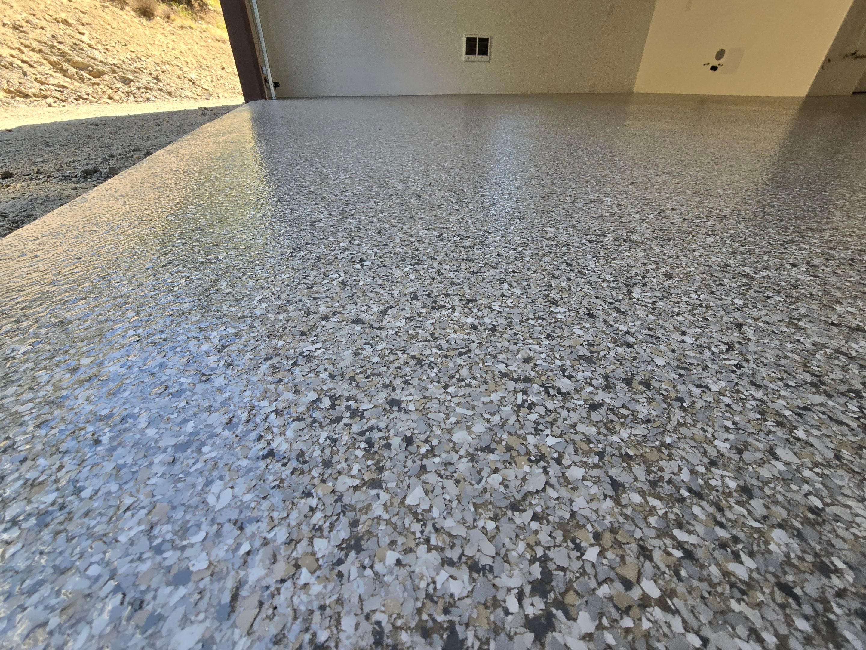 Garage Transformation using Mt Everest by Croc Coatings, LLC