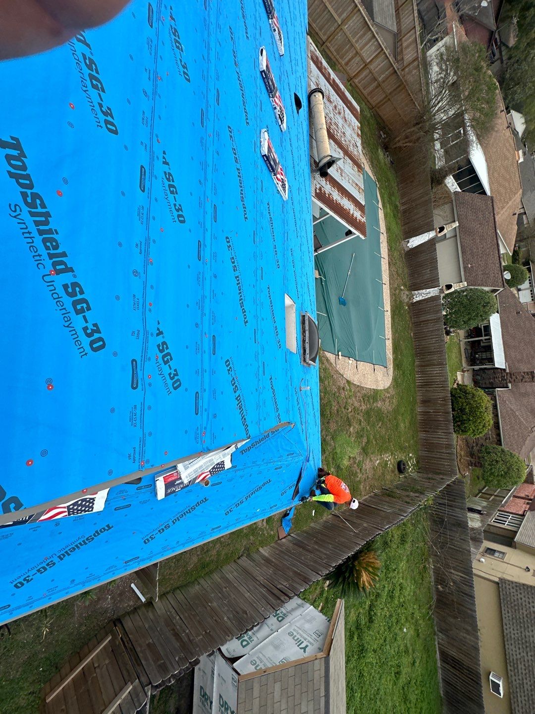 Residential Roofing Installation using Owen's Corning Duration (Lifetime) Shingles by Roof Repair Company