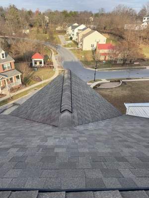 A recent roof repair we completed in Ellicott City, MD