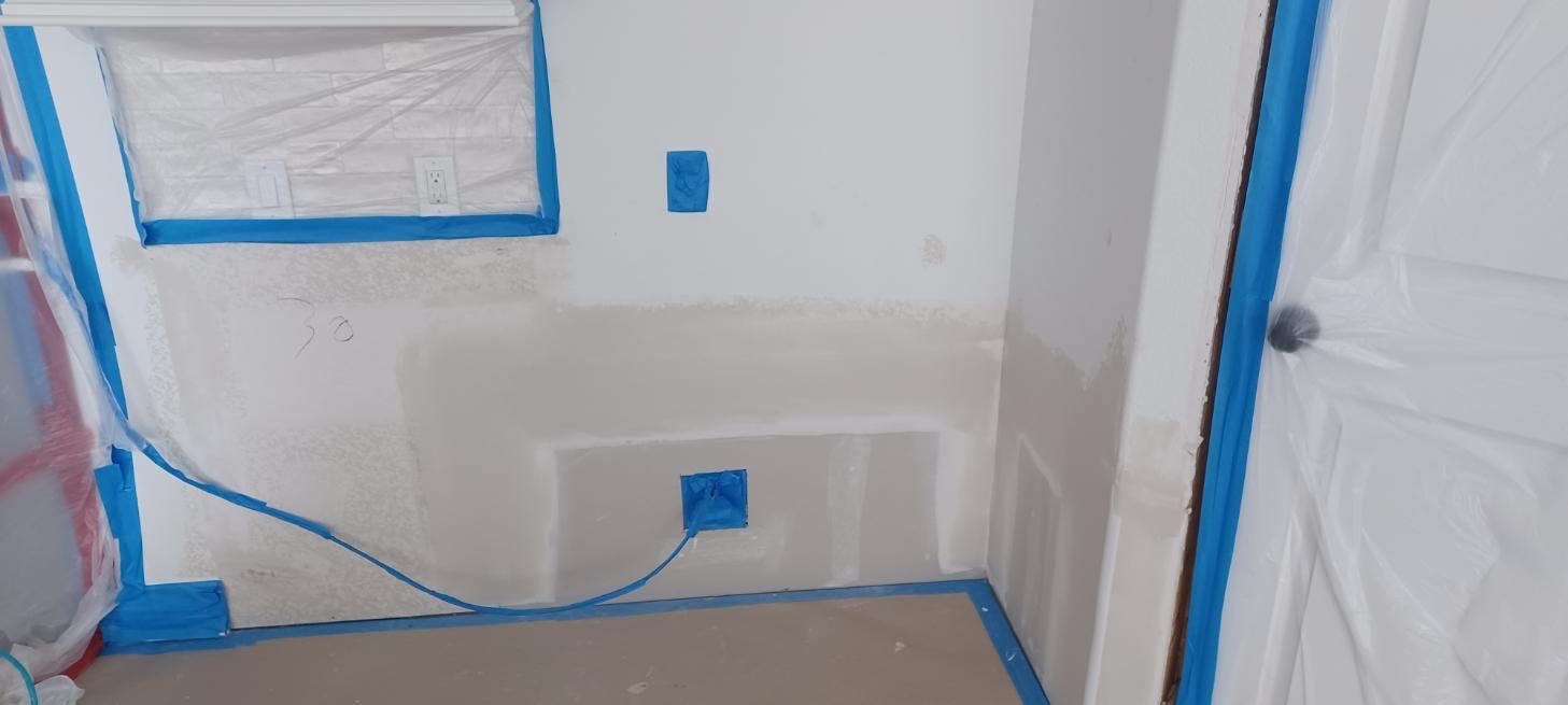Kitchen Remodel using Water mitigation equipment by L&T General Contractors and Restoration INC