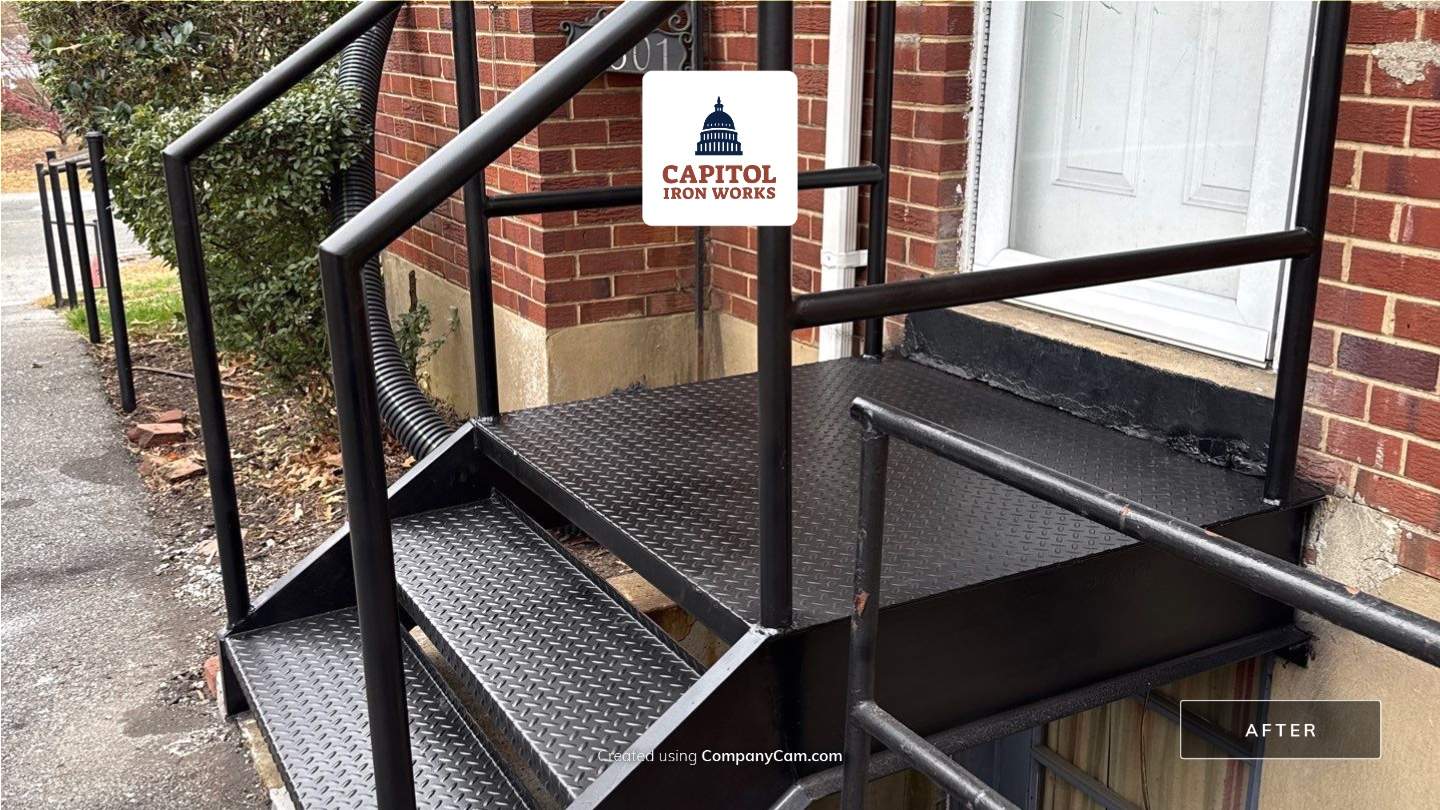 Structural Iron Staircase Replacement – Lanham, MD by Capitol Iron Works