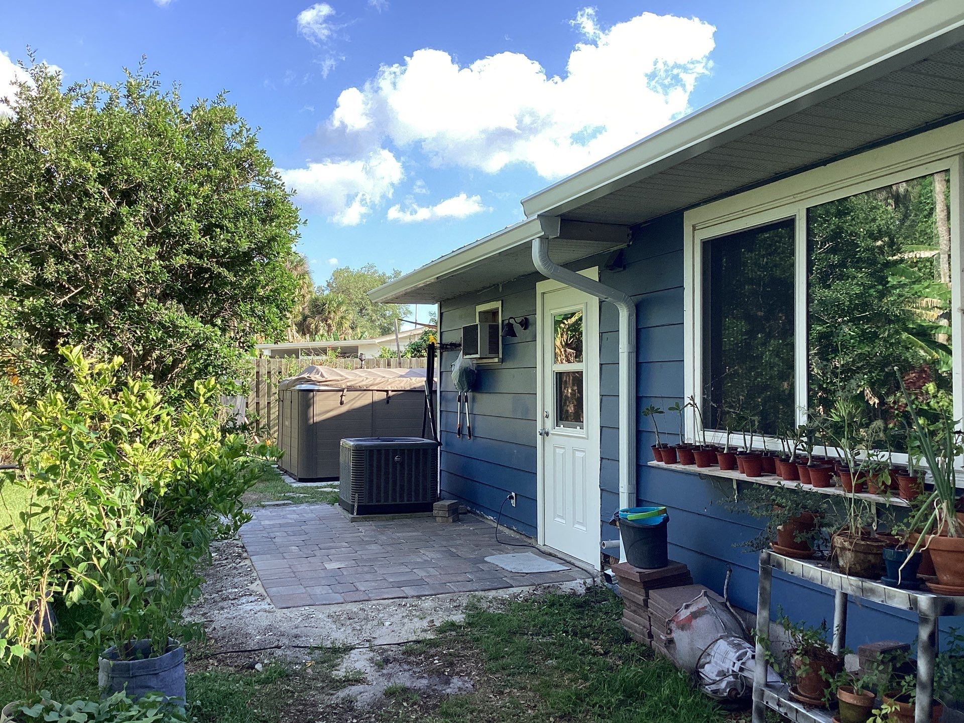 White 6-Inch Gutters and Leaf Guard Installation in Fort Myers FL by Gutter Professors