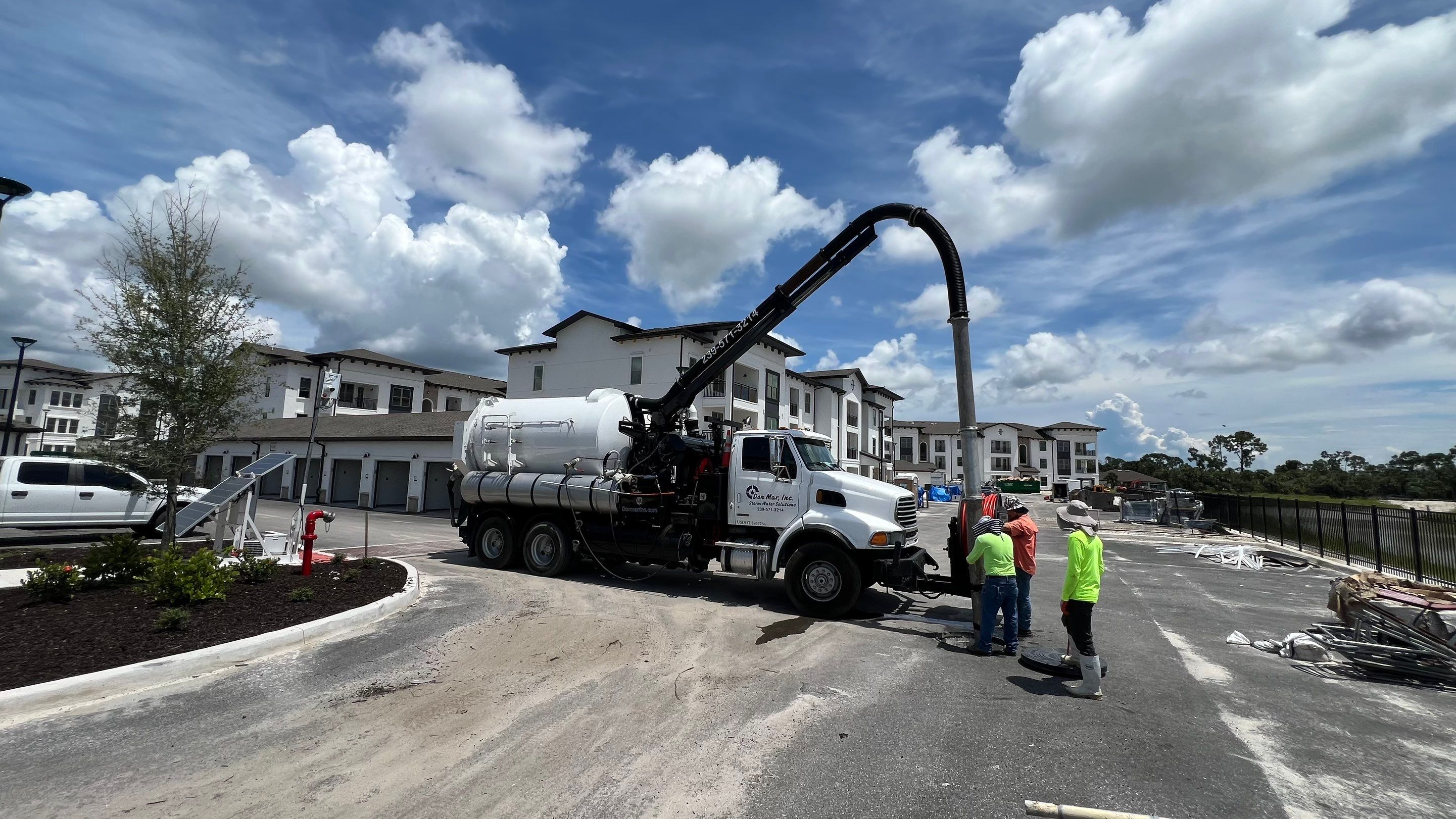 New Construction Sewer System Cleaning by APS Power & Water