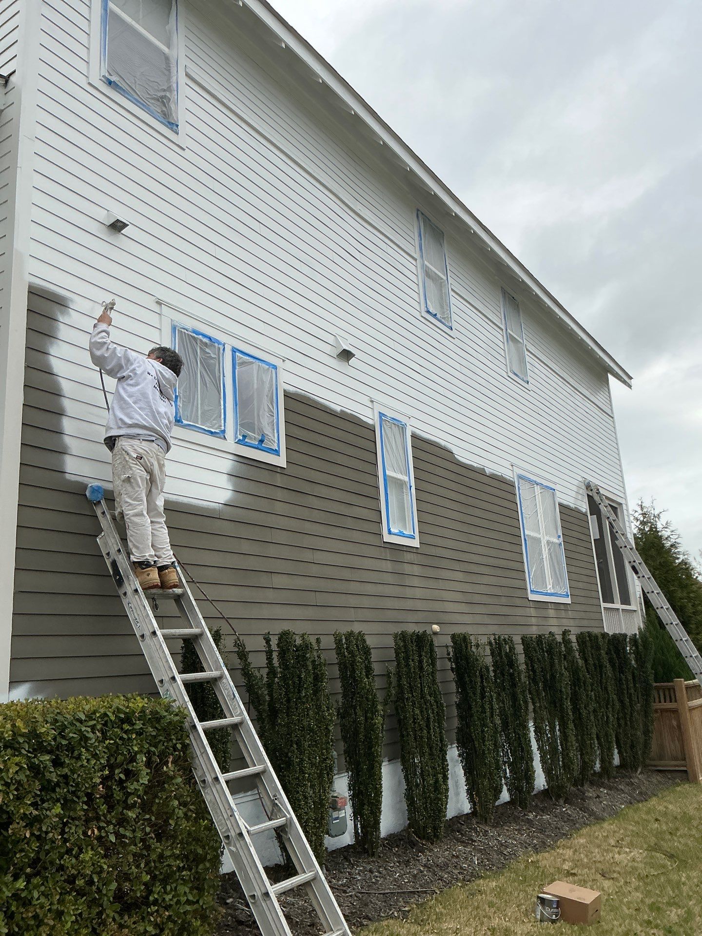 Full exterior painting by GonzalezPainters & Contractors Inc 