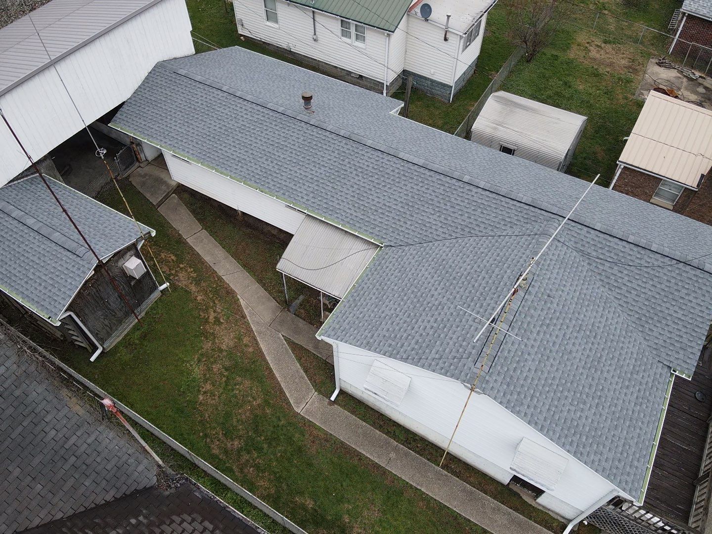 Residential Roofing Installation using GAF Timberline HDZ Oyster Grey by Rainstoppers Roofing