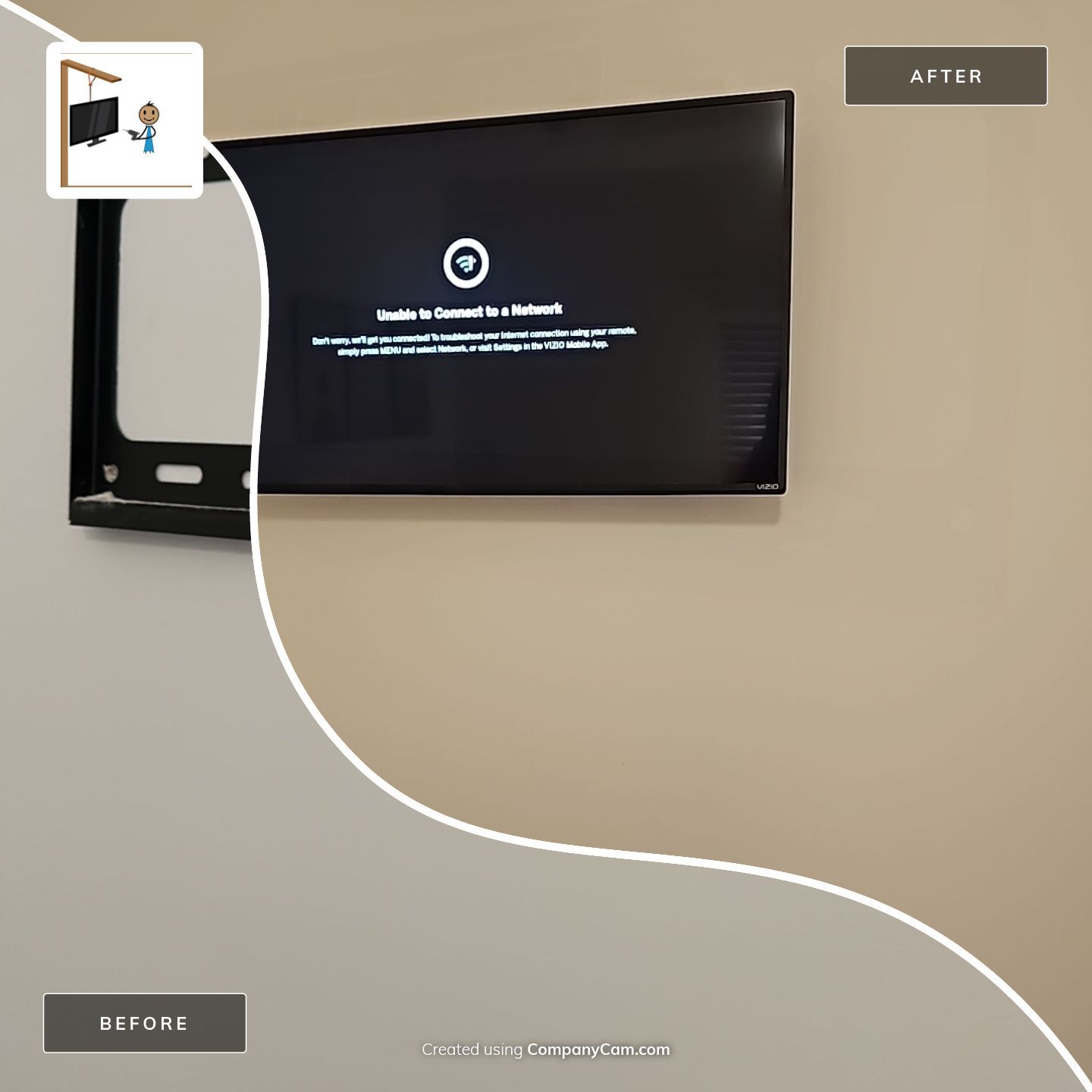 Before & After Transformations by Hangman Mounting & Installation