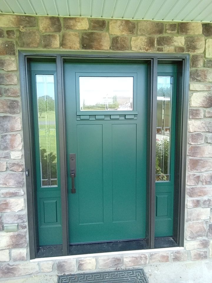 Reshingle and Entry Door by Esh Builders