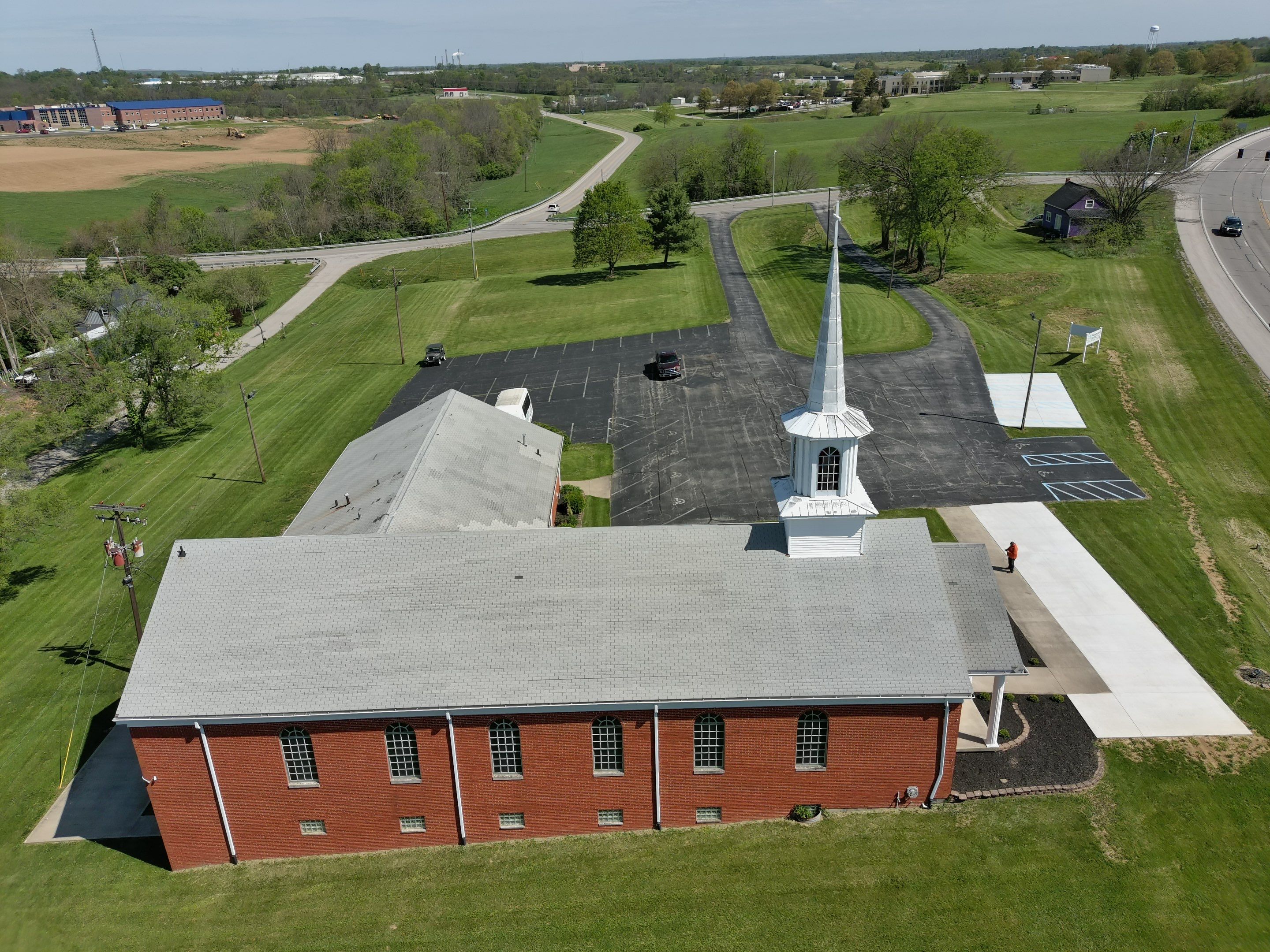 Commercial Roofing Installation using Performance Shingles by Mr. Roofer