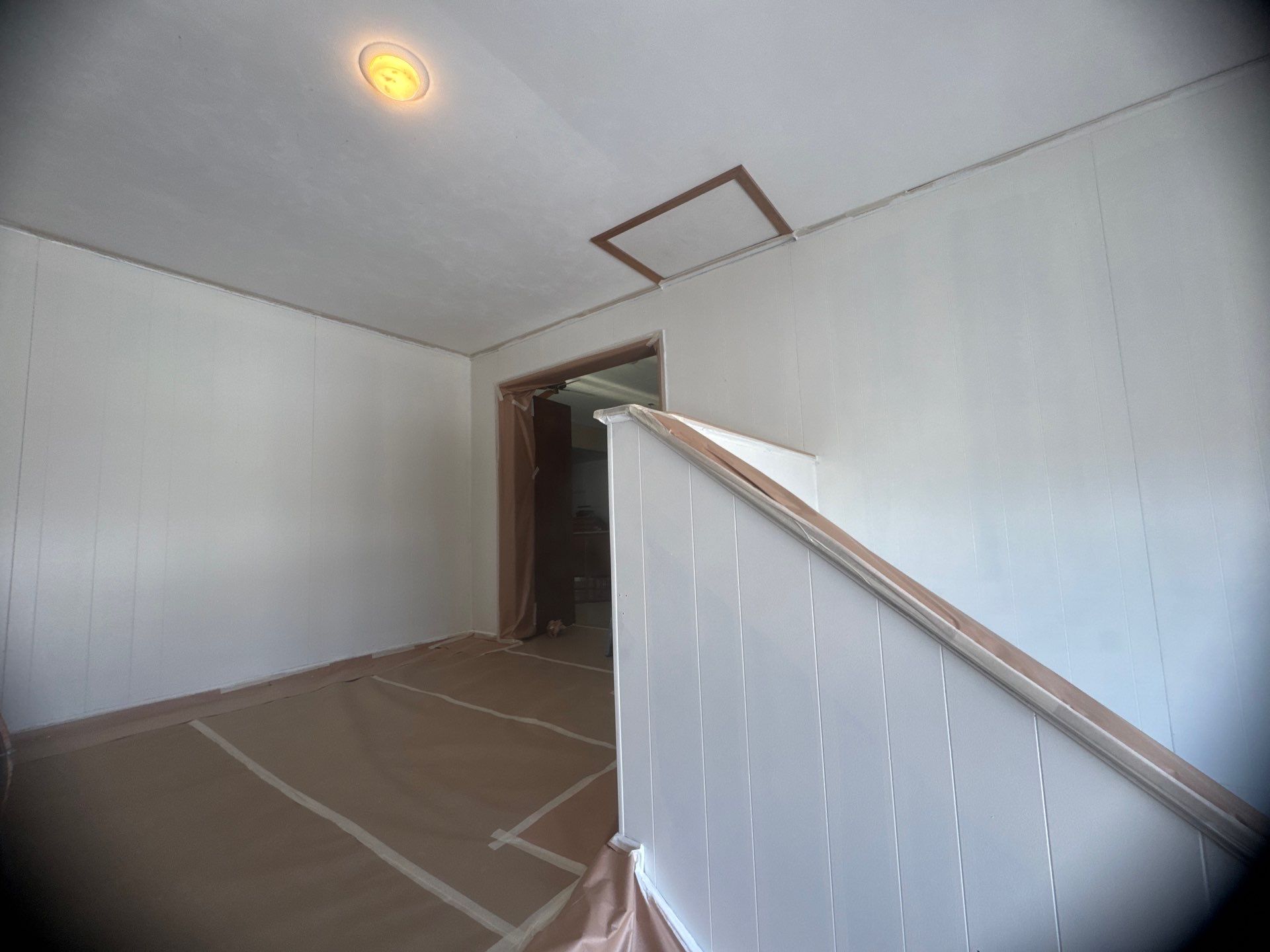 Interior Stairwell Transformation – Before & After by Midwest Paint LLC