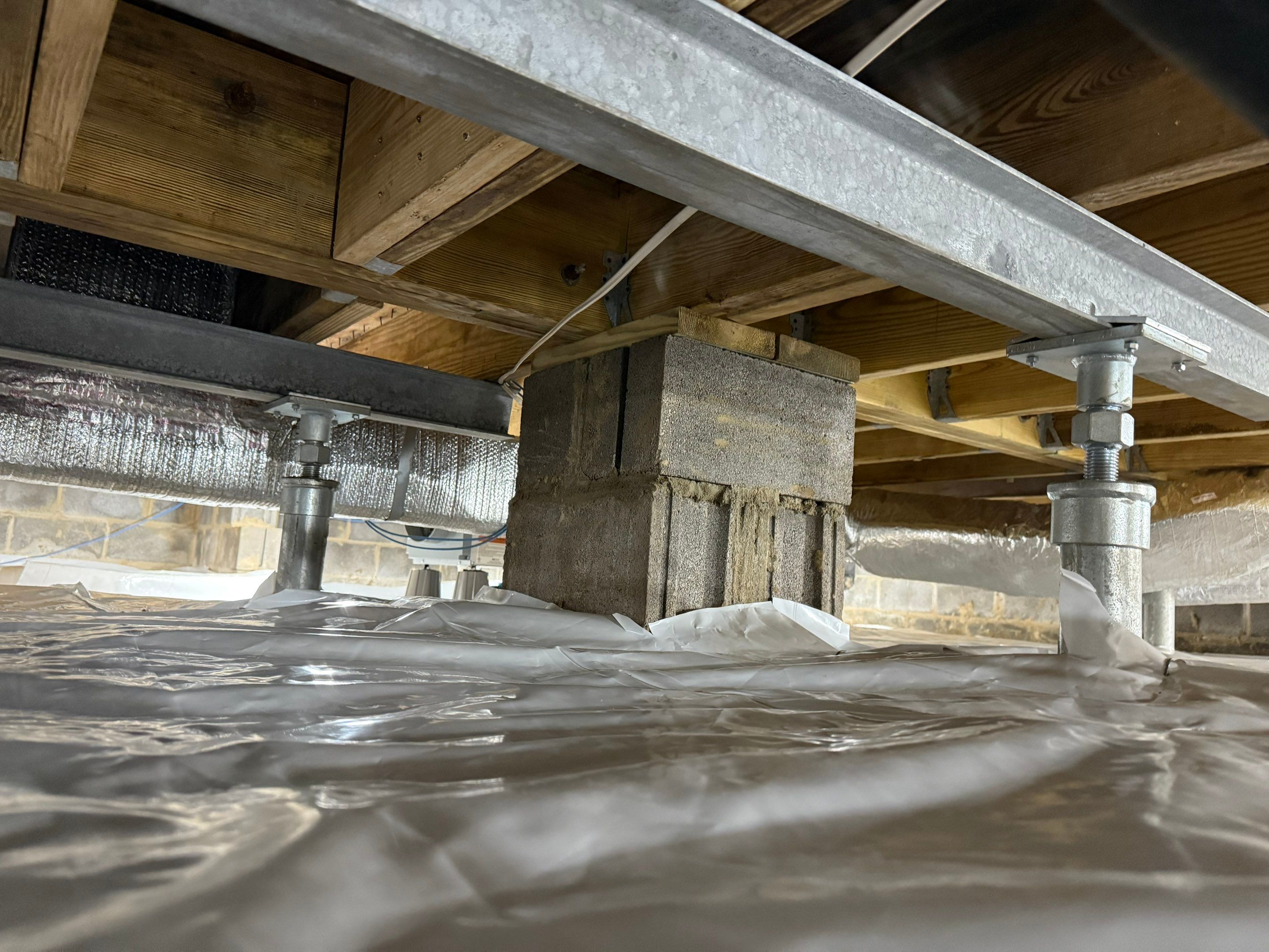 Project in Carrsville by Patriot Crawl Space Repairs