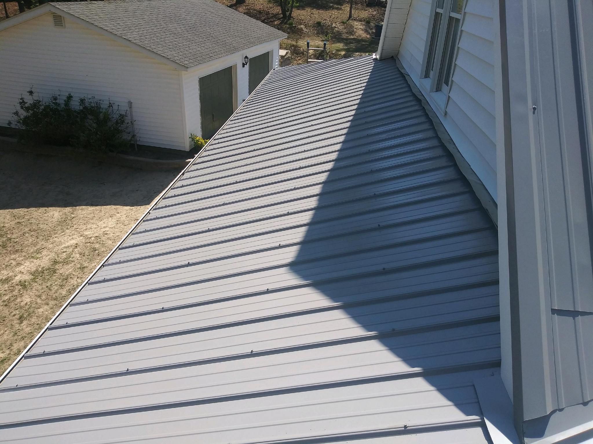 Metal Roofing 1158 Cypress Church Rd Re-roof - Metal Roofing by American Roofing NC