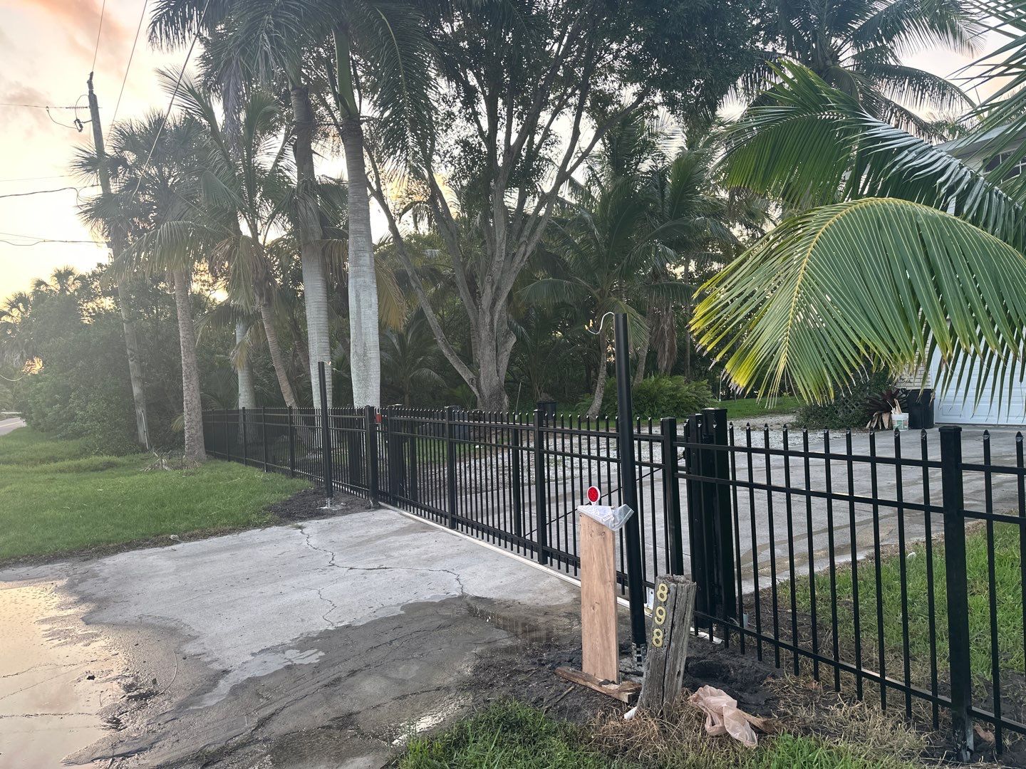 Aluminum Fence Installation using 3 Rail Aluminum Fence by Asap fence and gates, LLC