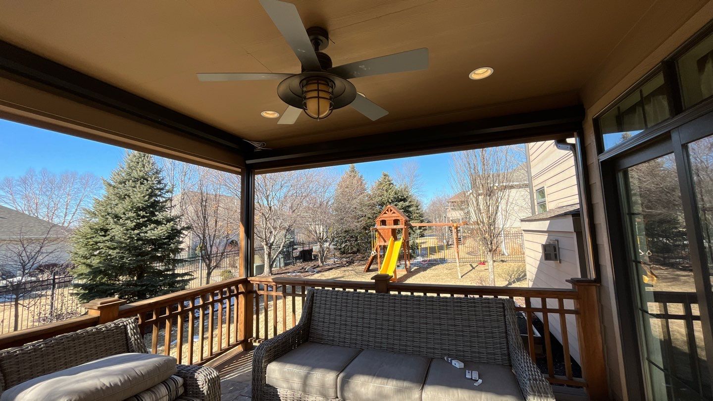 Outdoor Patio Shades using Exterior Screen Shades by Insolroll by Custom Blinds & Design