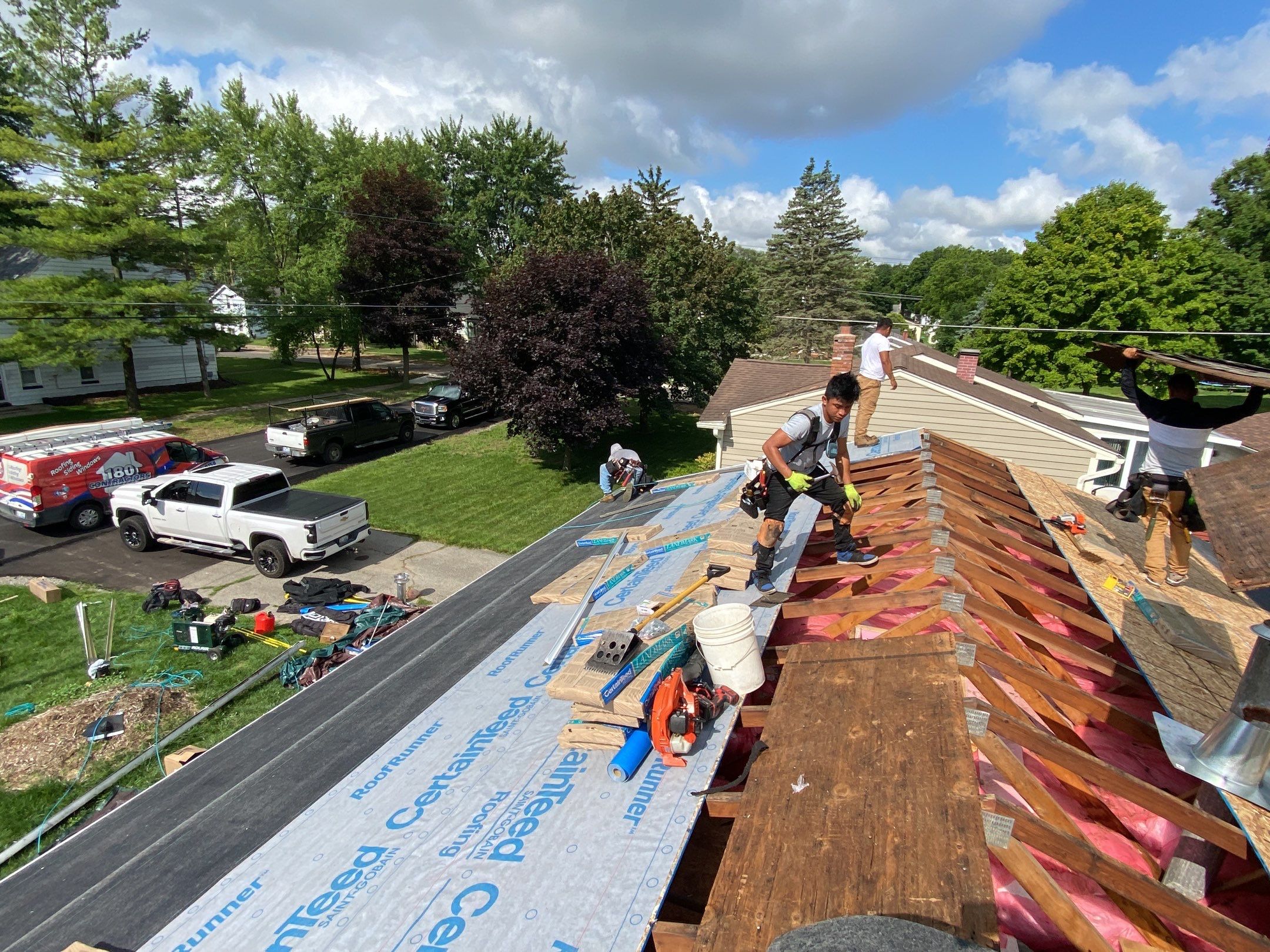 Roof Replacement using CertainTeed Landmark by 180 Contractors