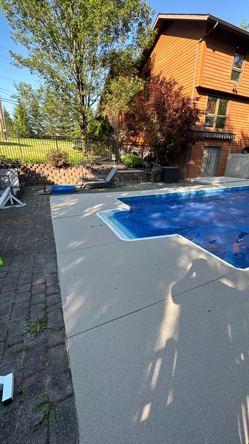 Pool Deck Project in Coraopolis by Floors in a Day, Inc