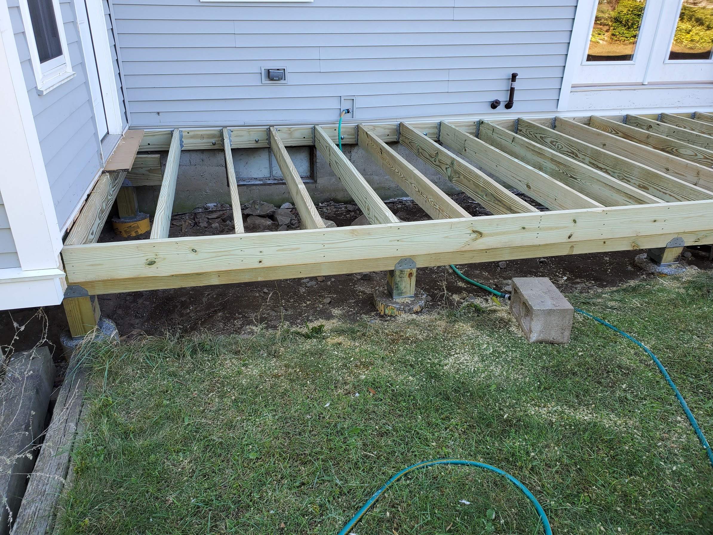 Porch/Deck Construction using PT Decking by UBrothers Construction