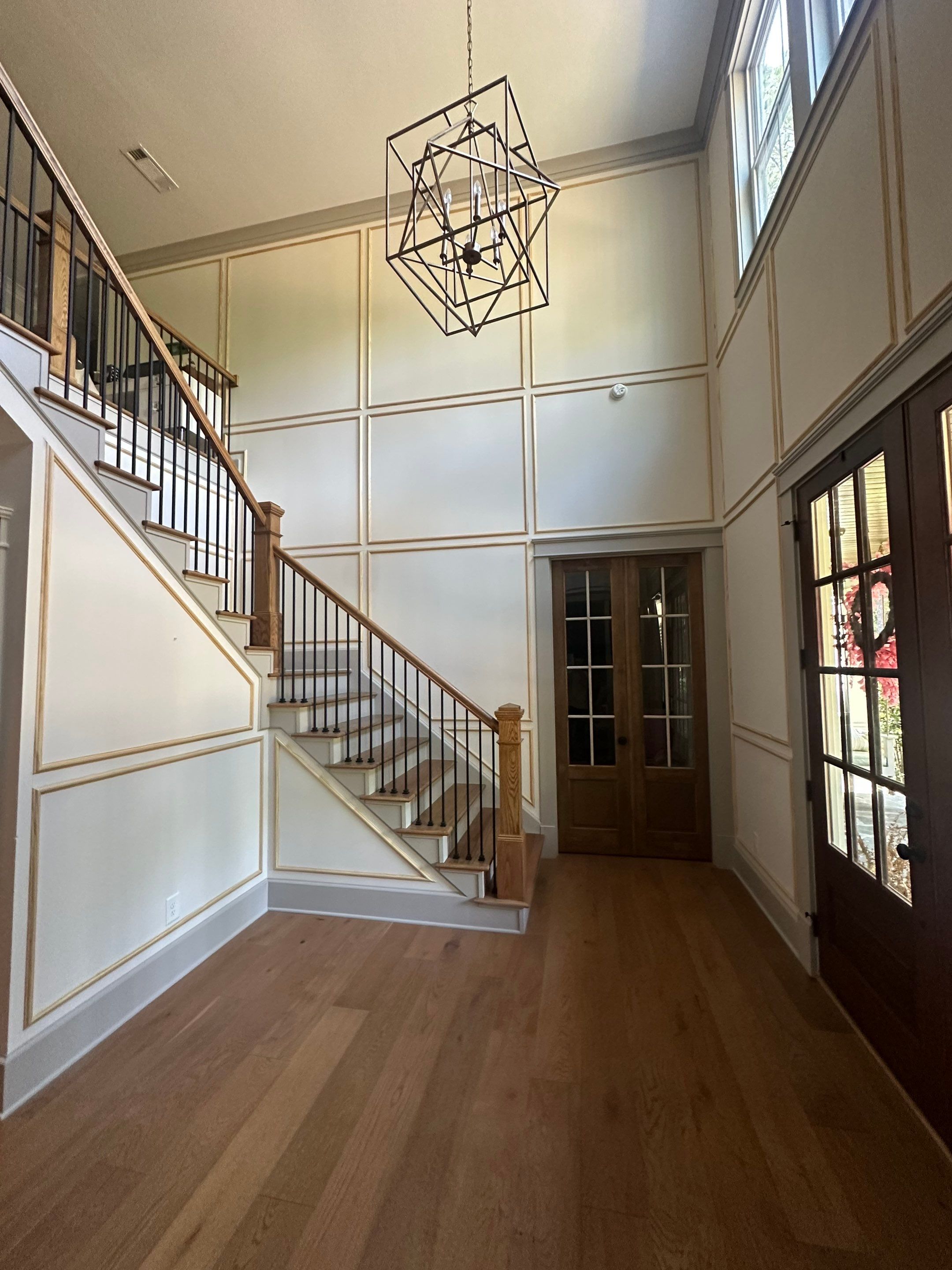 Interior Painting and Custom Millwork for a Greensboro Entryway by PGP Surface Solutions, LLC