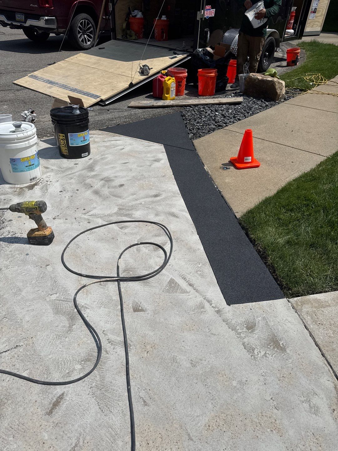 Driveway Walkway Patio Project in Canonsburg by Floors in a Day, Inc