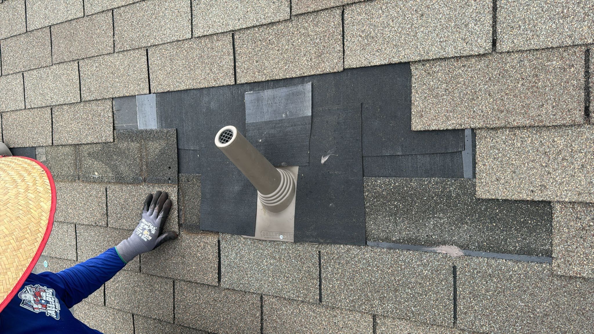 Hail Damage using Owen's Corning Duration (Lifetime) Shingles by Roof Repair Company