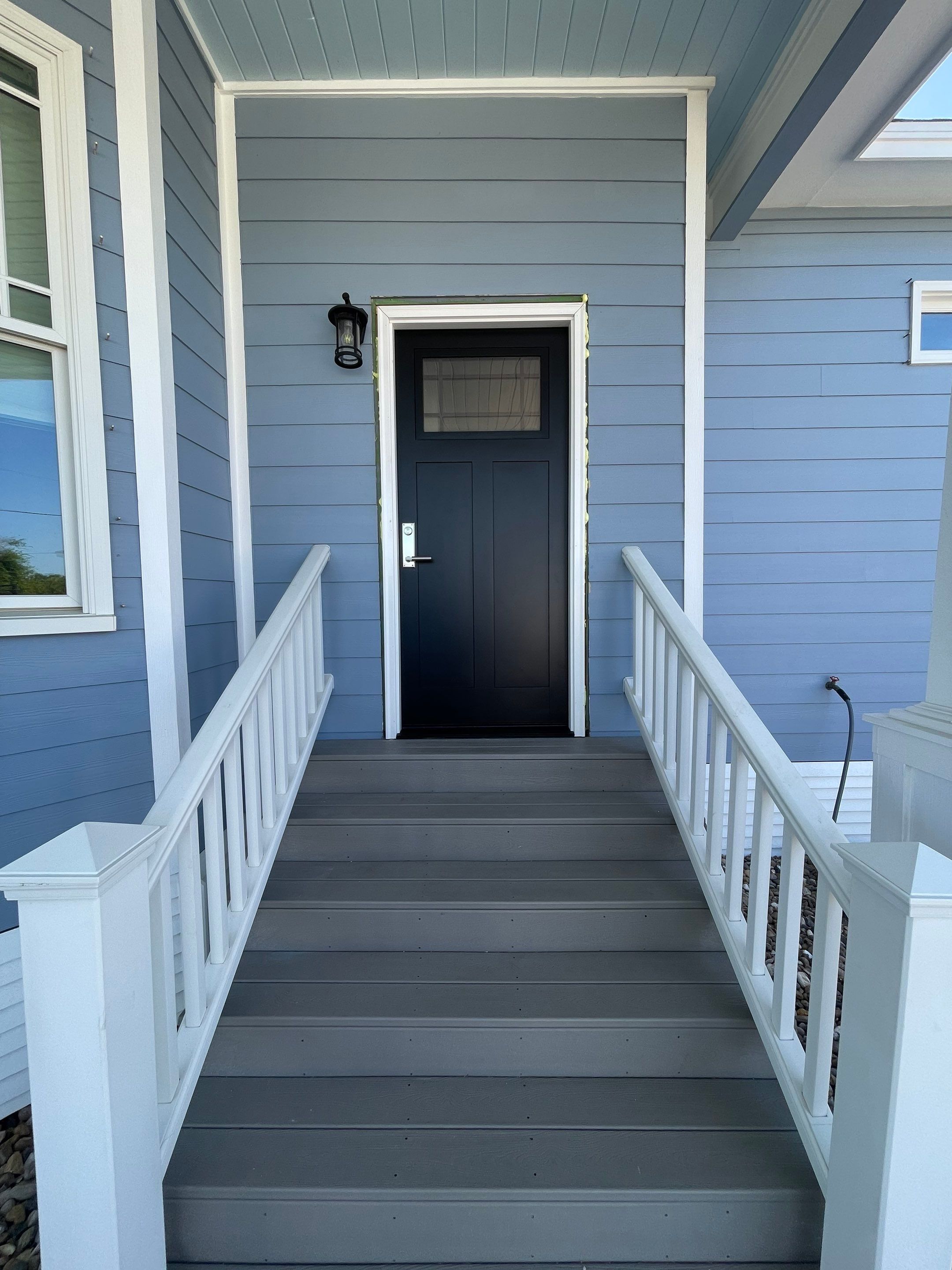 Portland Shore Porch Build and Custom Doors by Bayfront Roofing and Construction