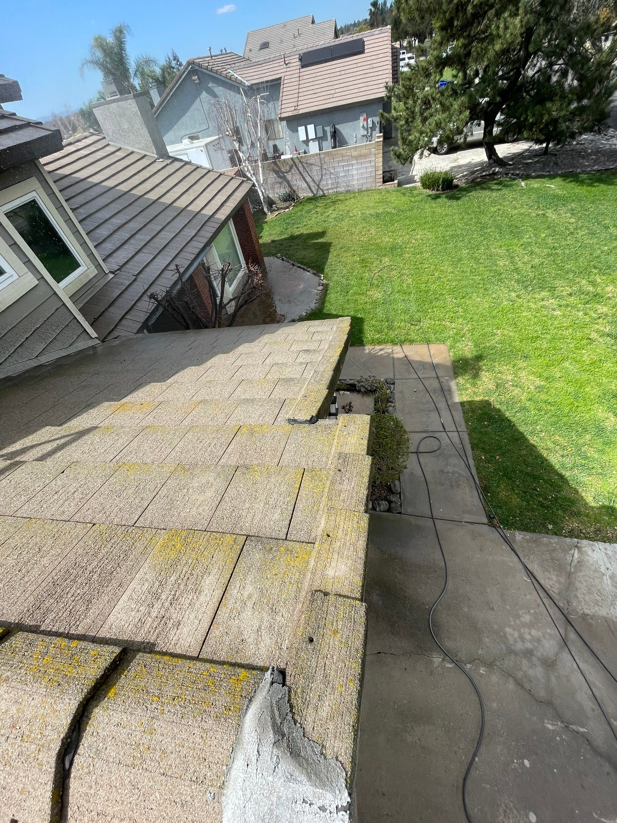 Roof Washing in Rancho Cucamonga Ca by Palm Coast Solar Cleaning