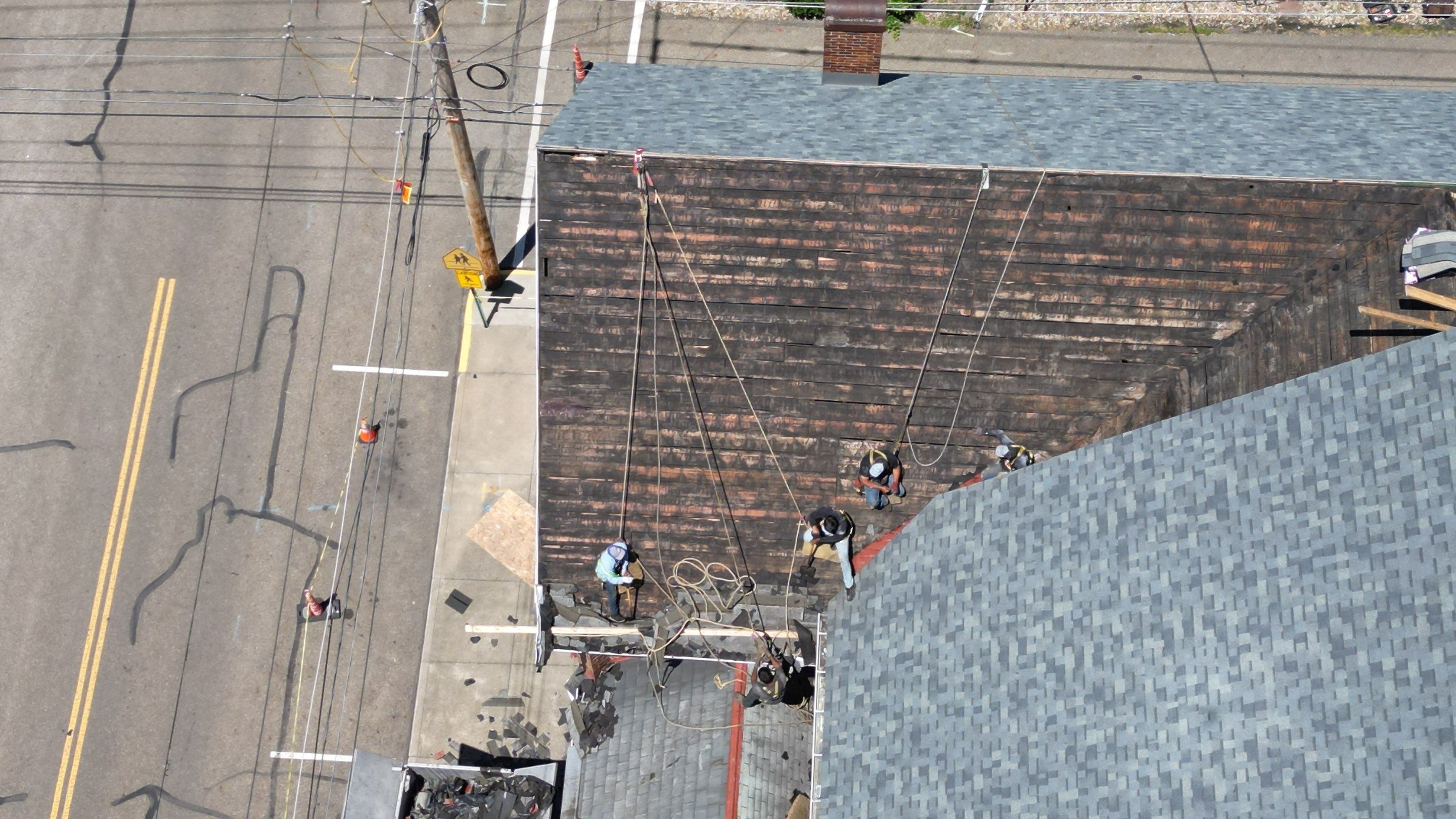 Commercial Roofing Installation using Duration Series Shingles - Estate Gray by RoofX 