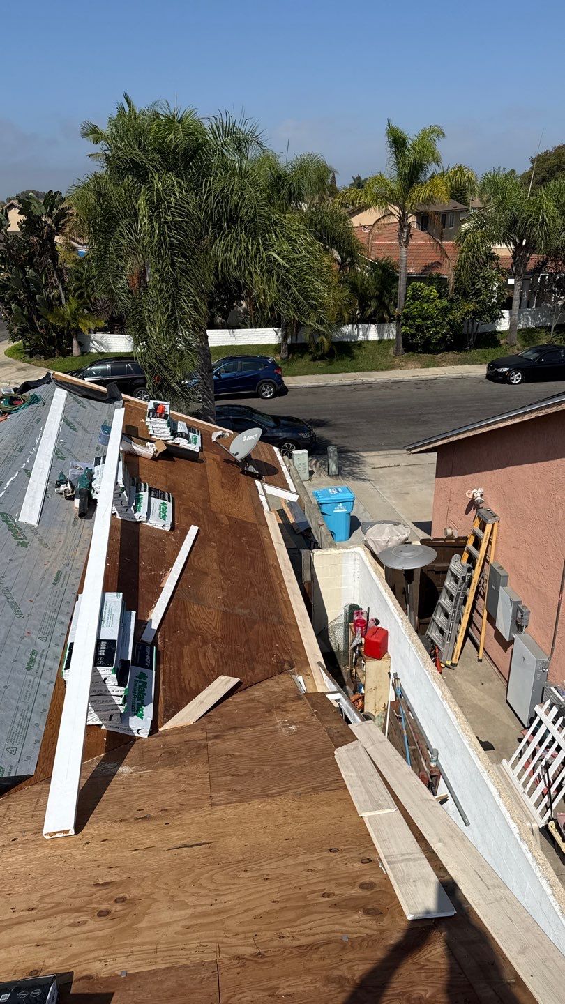 San Diego Roof Replacement and Wood Fascia Repair with Malarkey Materials by Reliable Roofing San Diego Inc.
