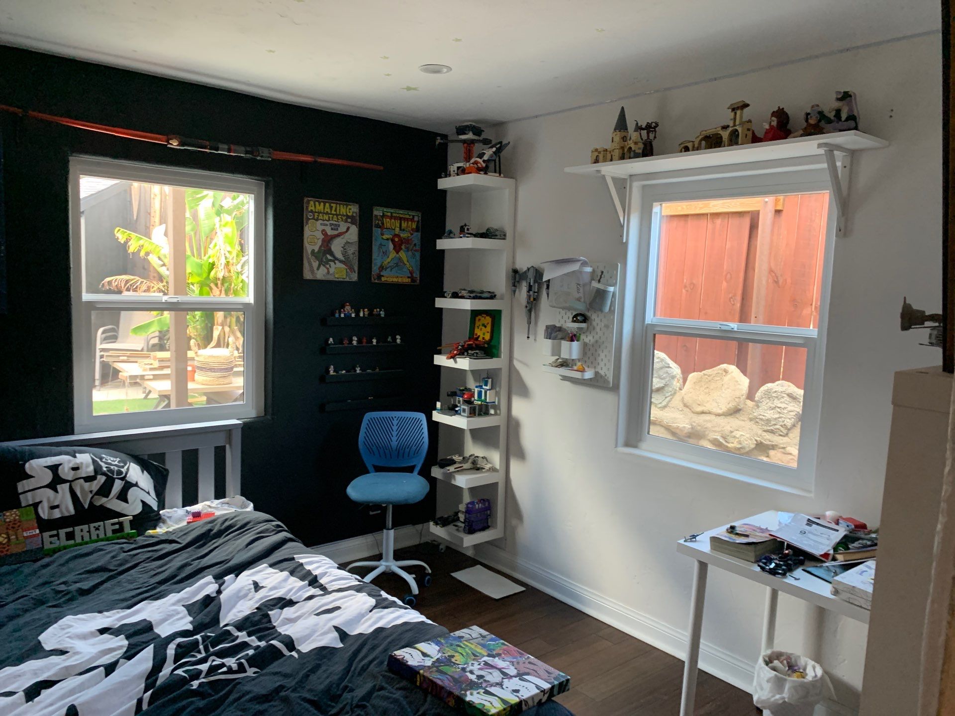 Window Installation using Black Anlin windows by American Window Company