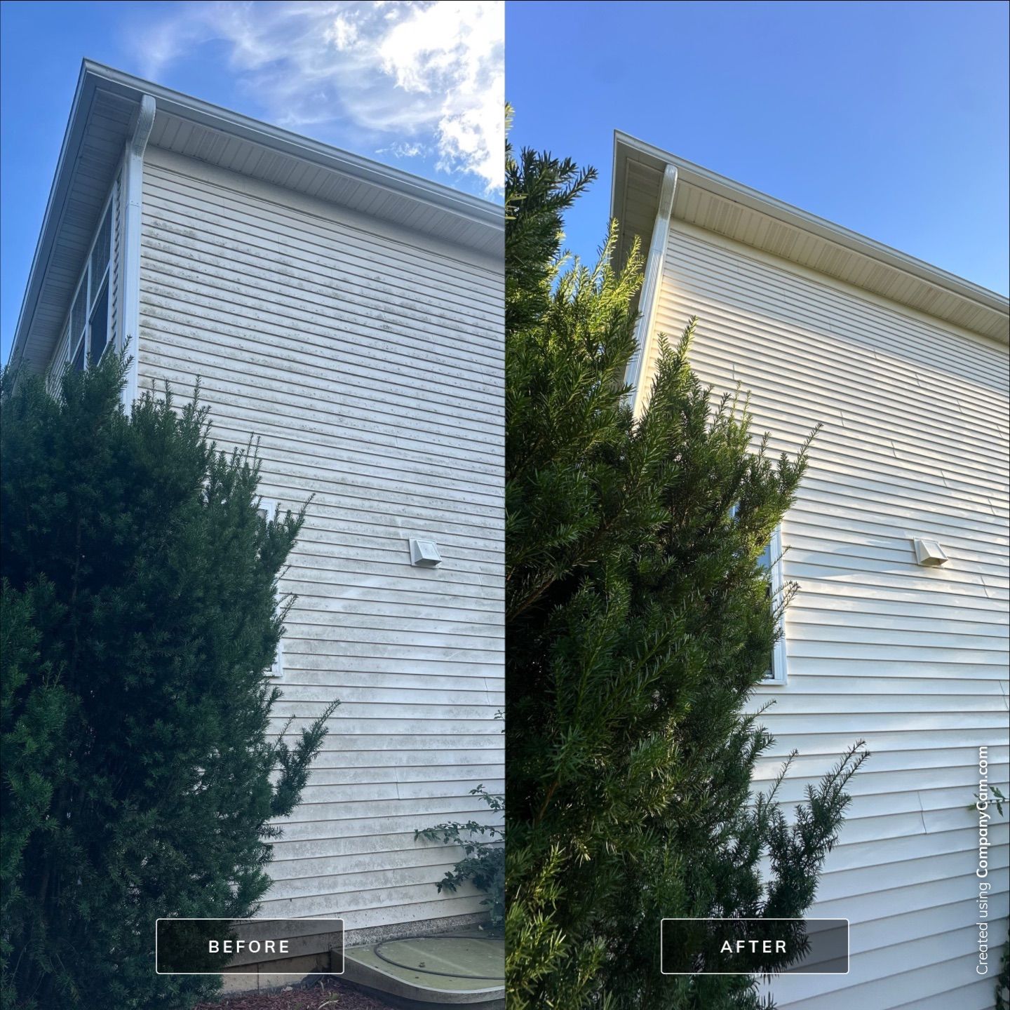 Project in Island Lake by Simmons Power & Soft Washing