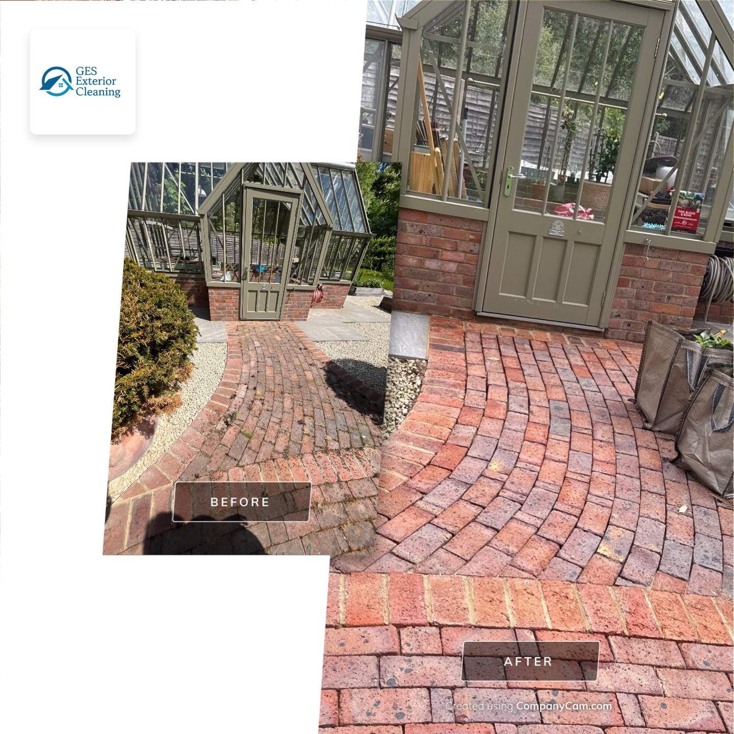Patio - Walkways - Render Cleaning Surrey by Ges Exterior Cleaning ltd