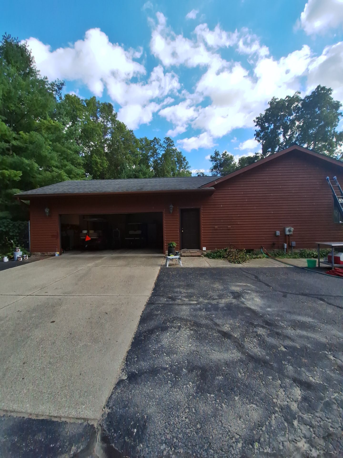 Color update with exterior staining and painting by Gordon Painting