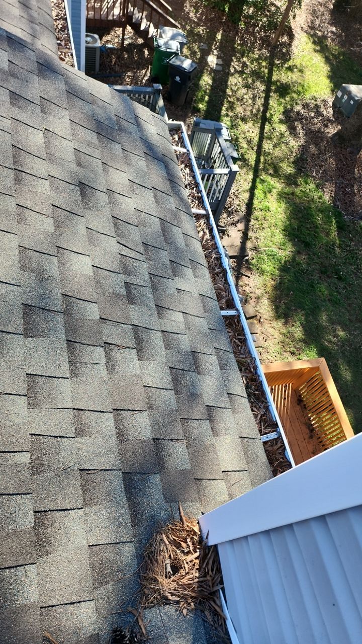 Gutter Cleaning using water by G&H Home Tech Pros LLC