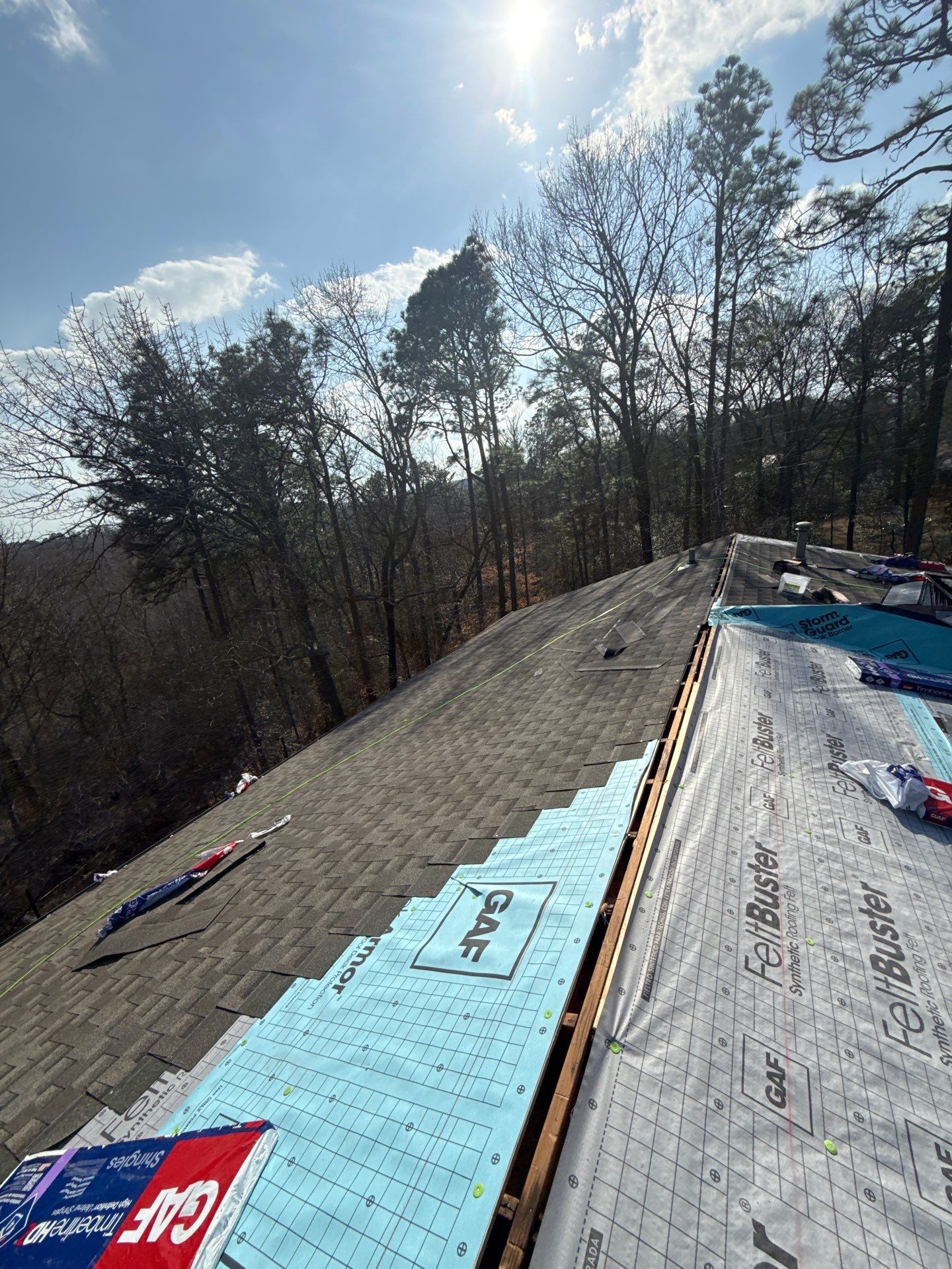 Residential Roofing Installation in Birmingham (Weathered Wood) by The Roofing Dudes